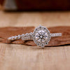 round lab grown diamond bridal set