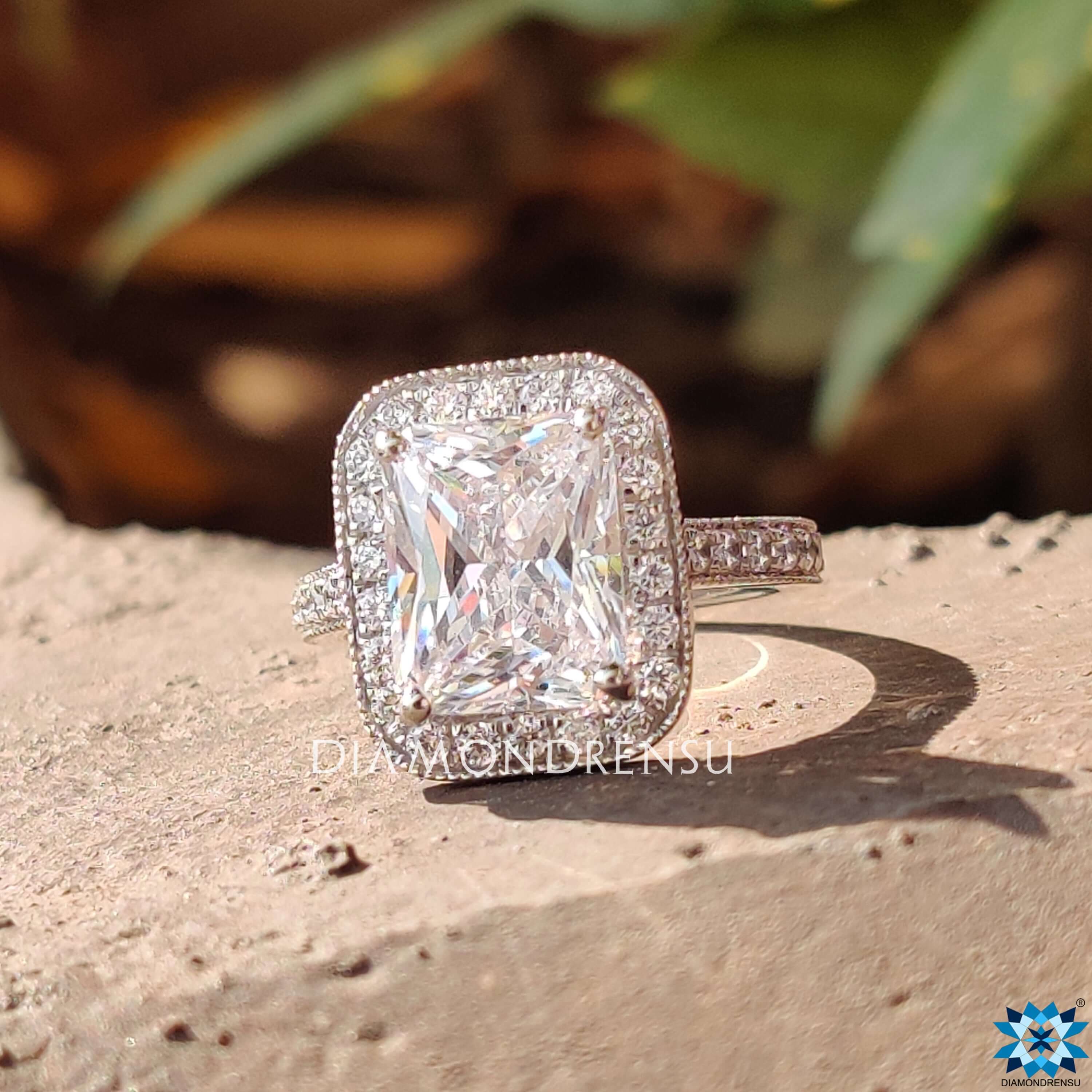 radiant moissanite ring