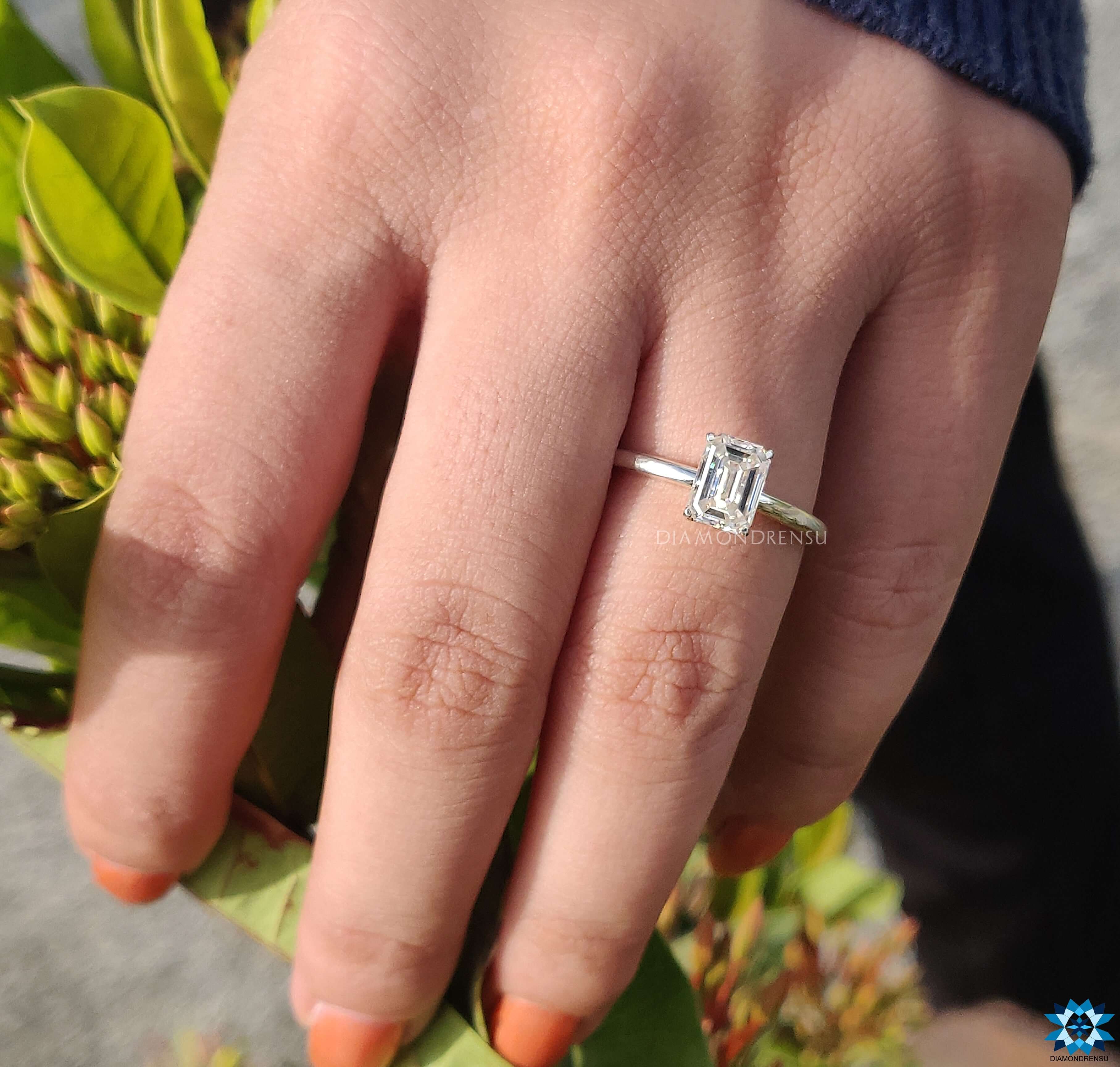 moissanite solitaire