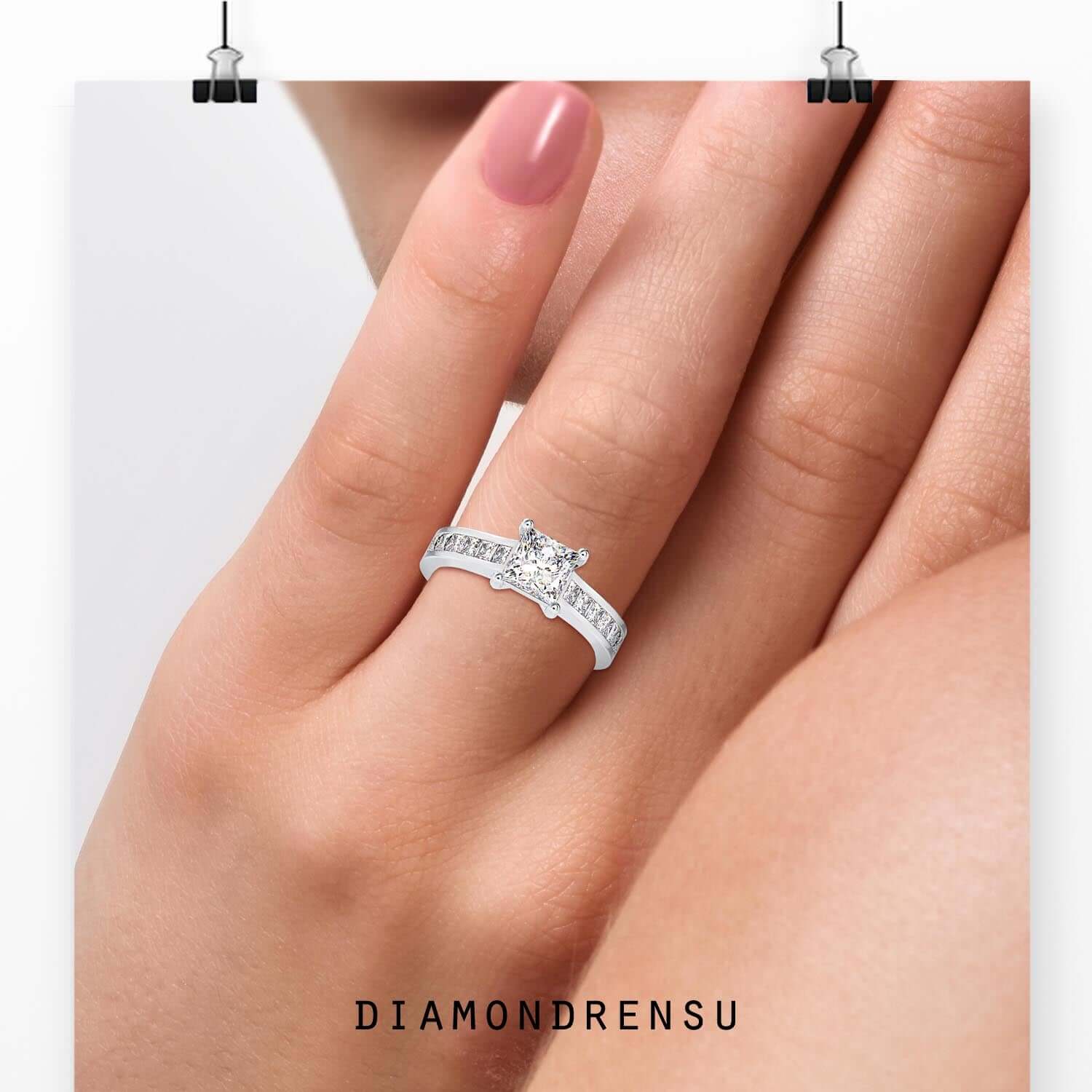 moissanite engagement rings - diamondrensu