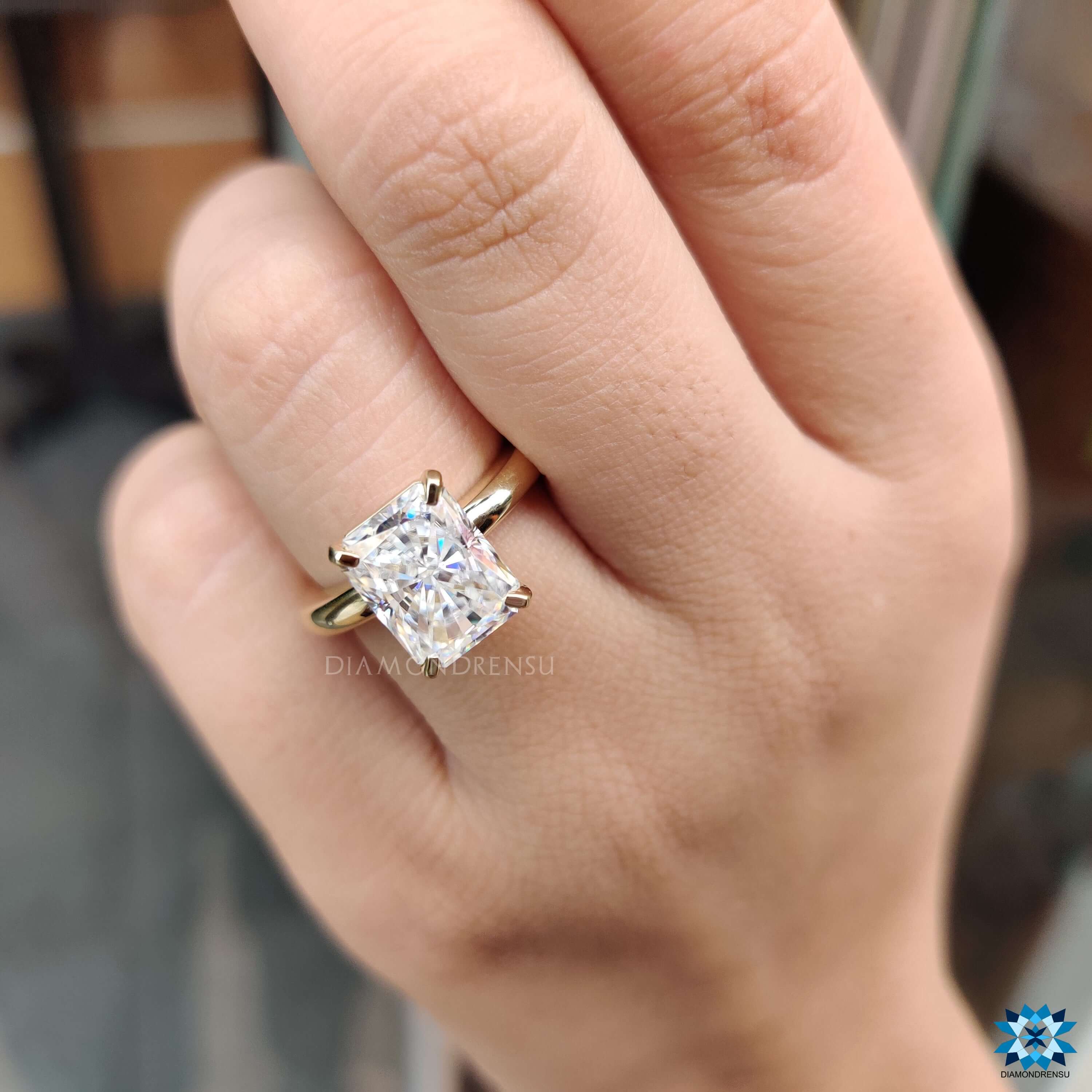 affordable moissanite engagement ring - diamondrensu