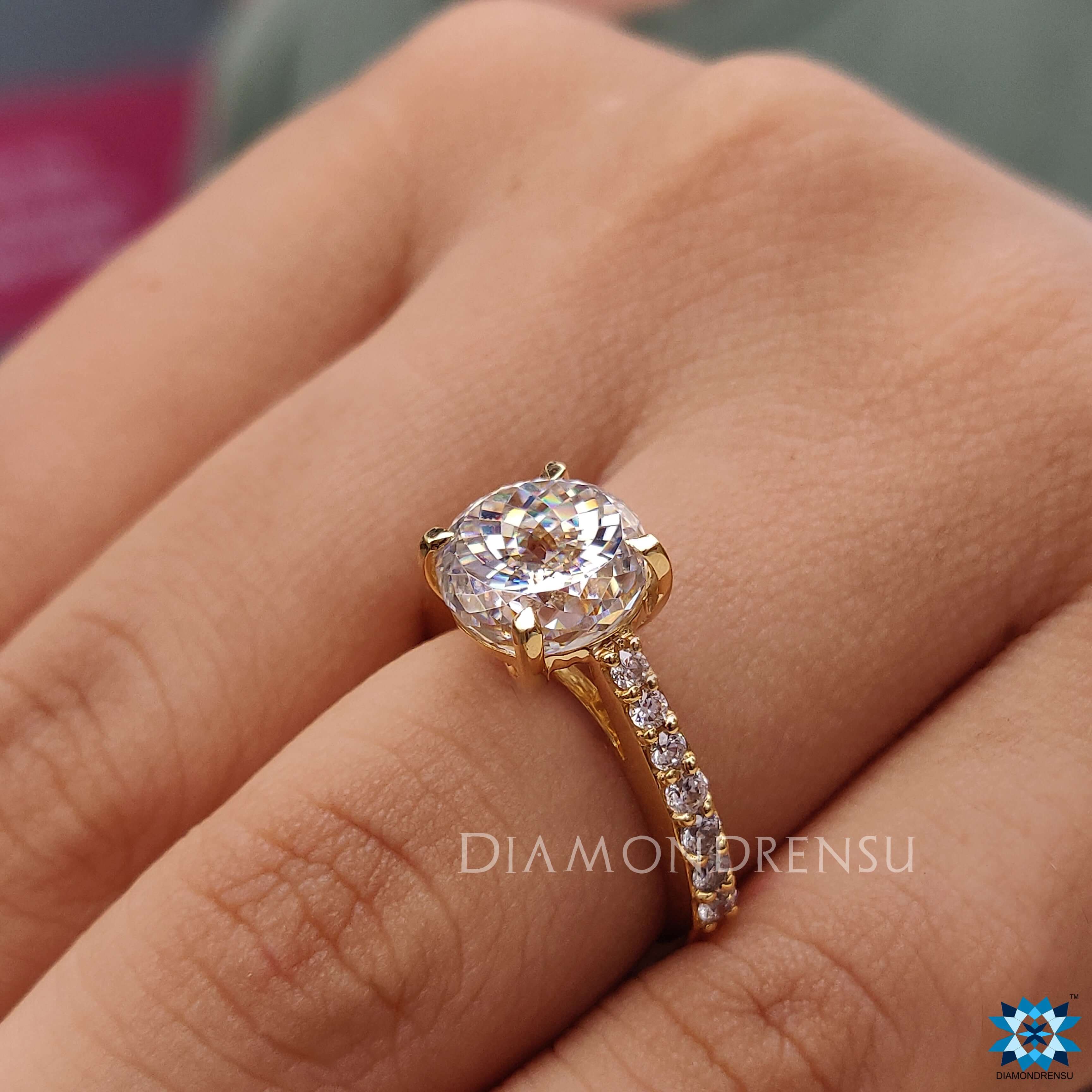 moissanite engagement rings - diamondrensu