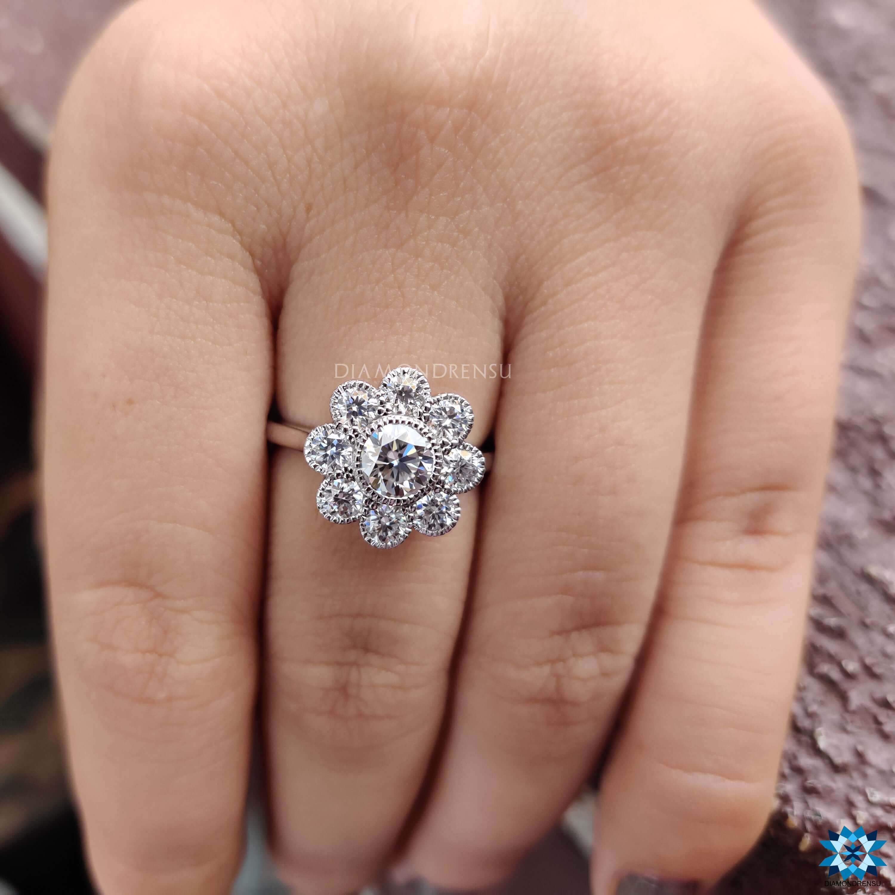 moissanite engagement rings - diamondrensu