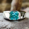 radiant moissanite men's ring - diamondrensu