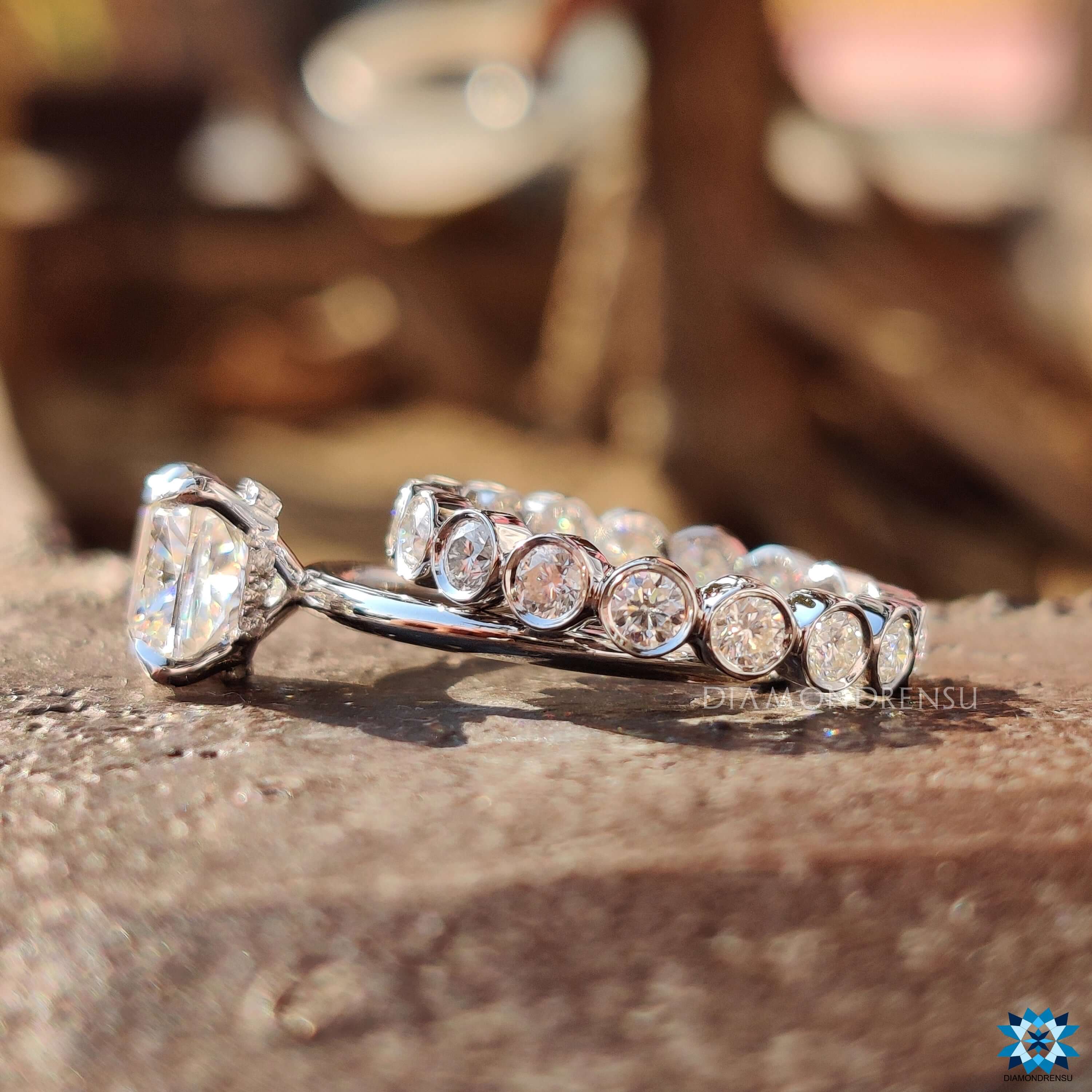 moissanite engagement rings - diamondrensu