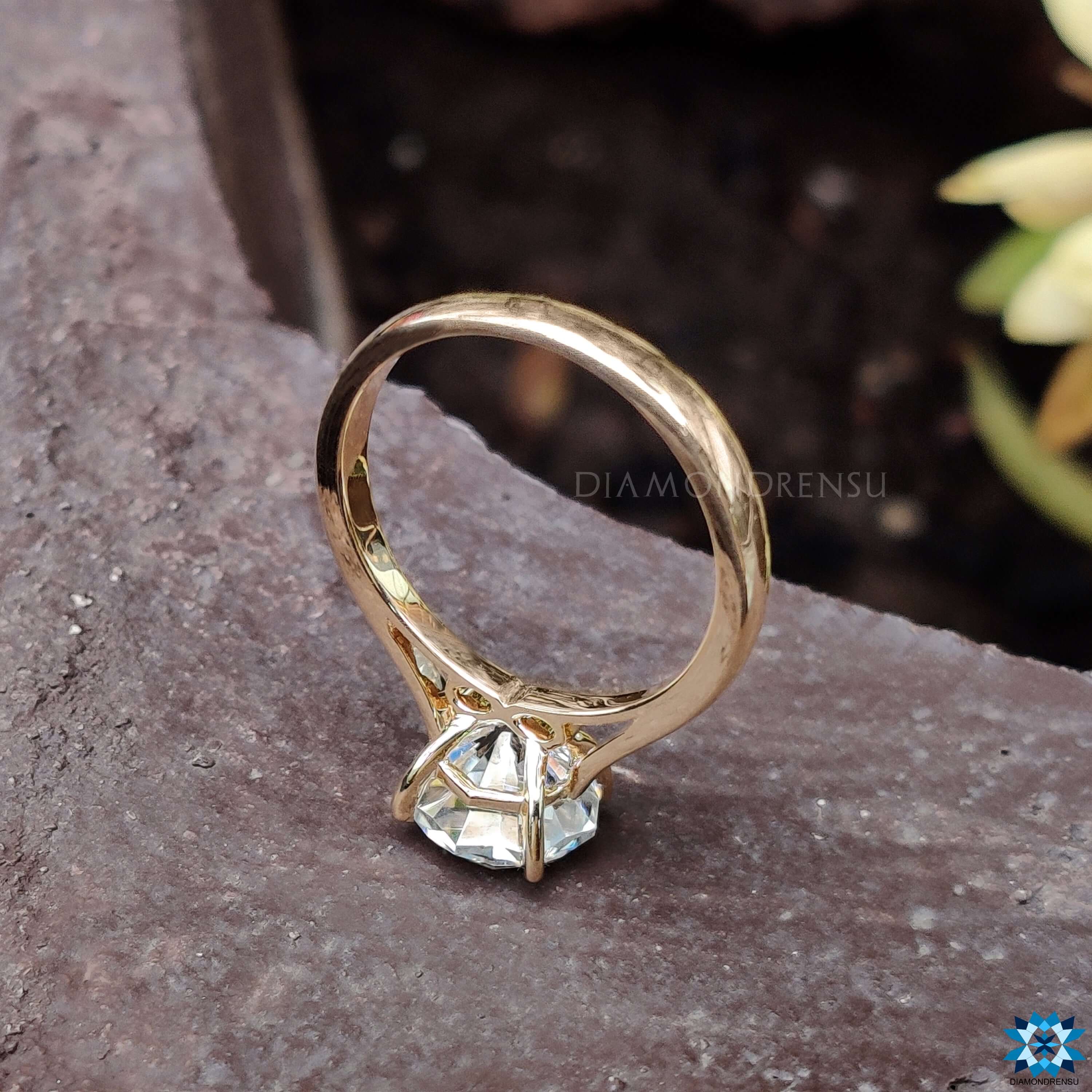moissanite engagement ring