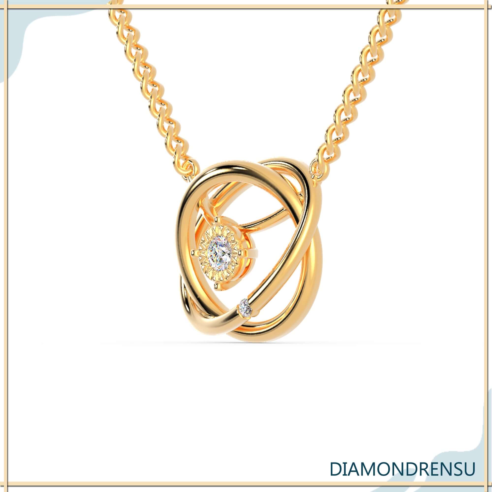 moissanite pendant set - diamondrensu