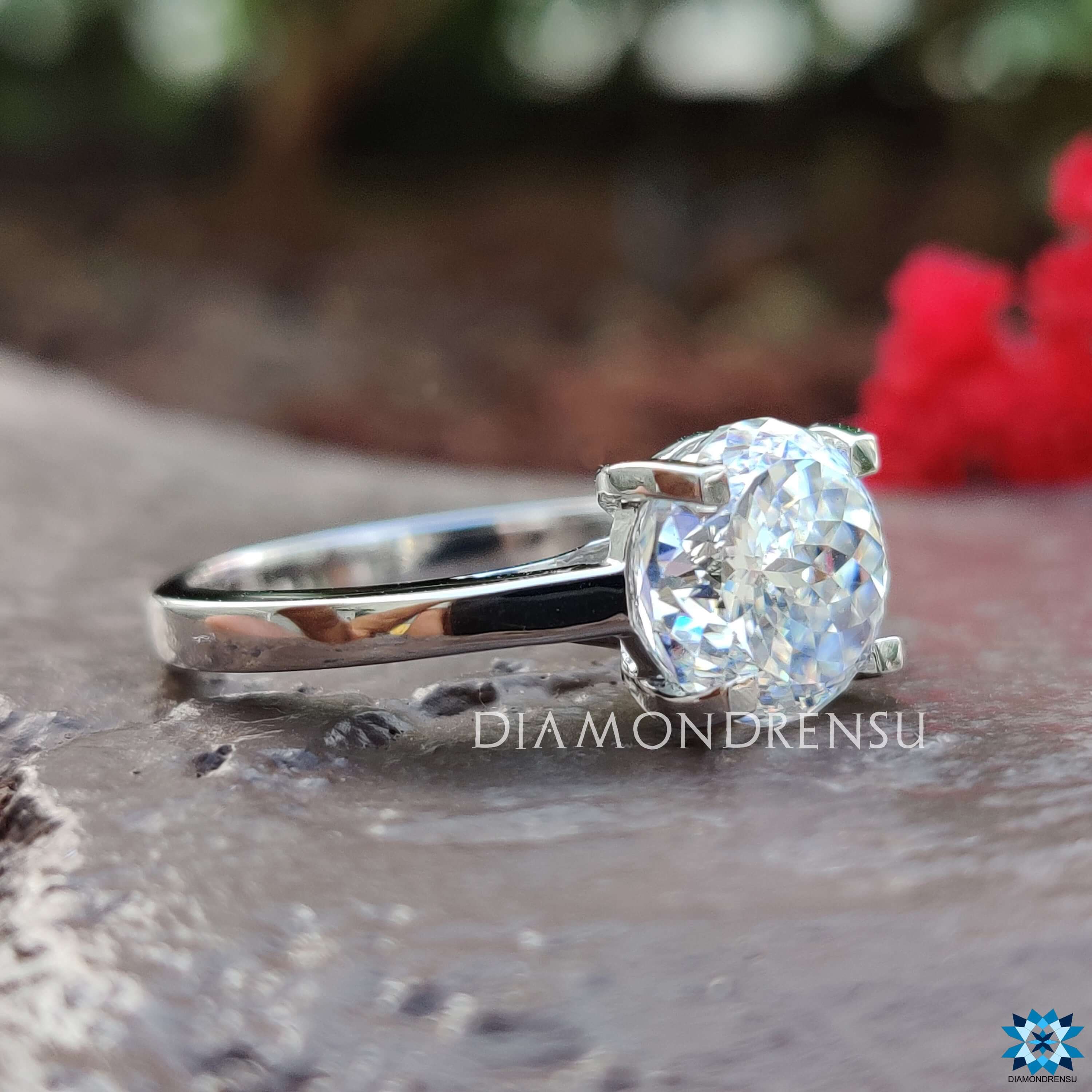 moissanite engagement rings - diamondrensu