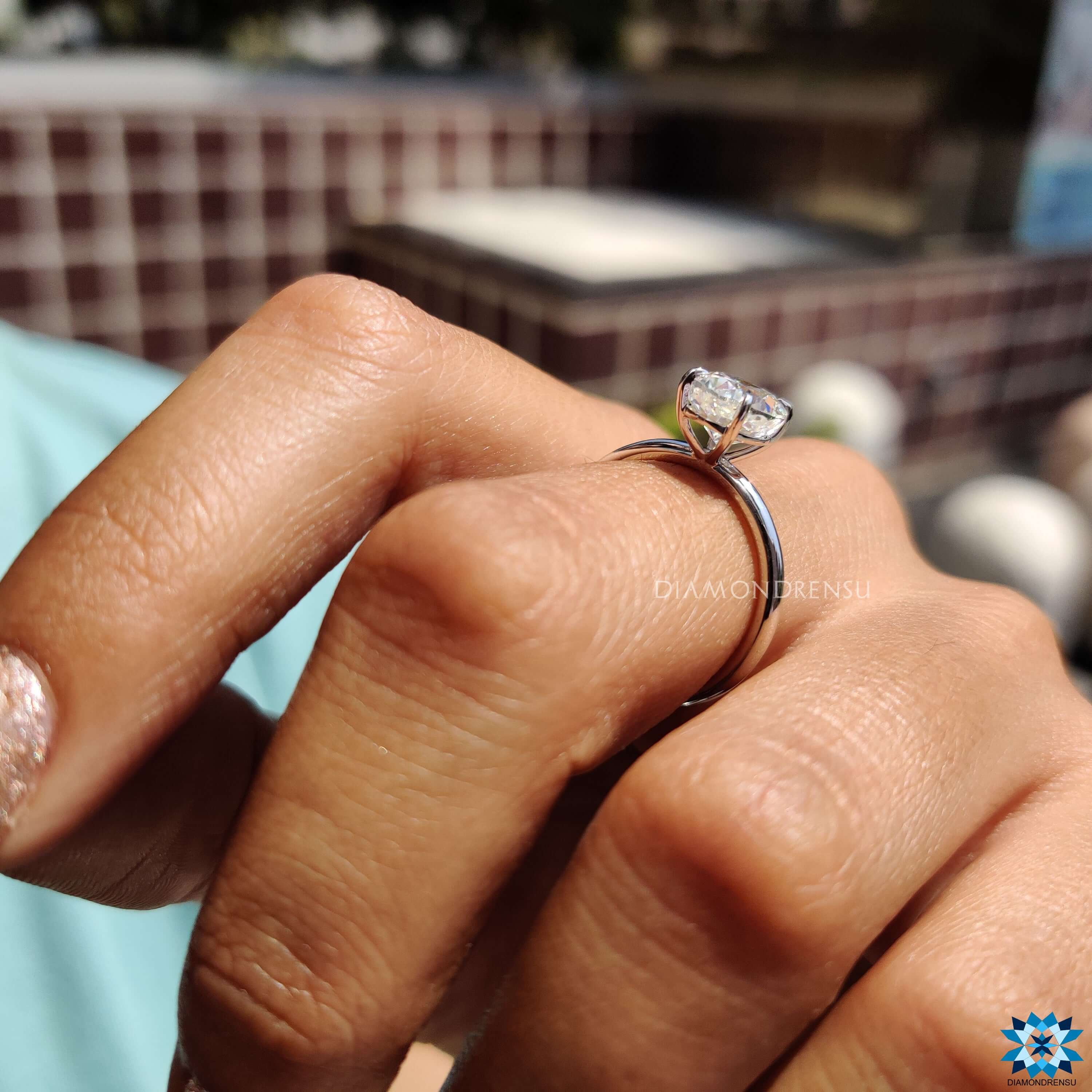 A luxurious white gold moissanite ring that exudes sophistication, perfect for those who appreciate fine craftsmanship.
