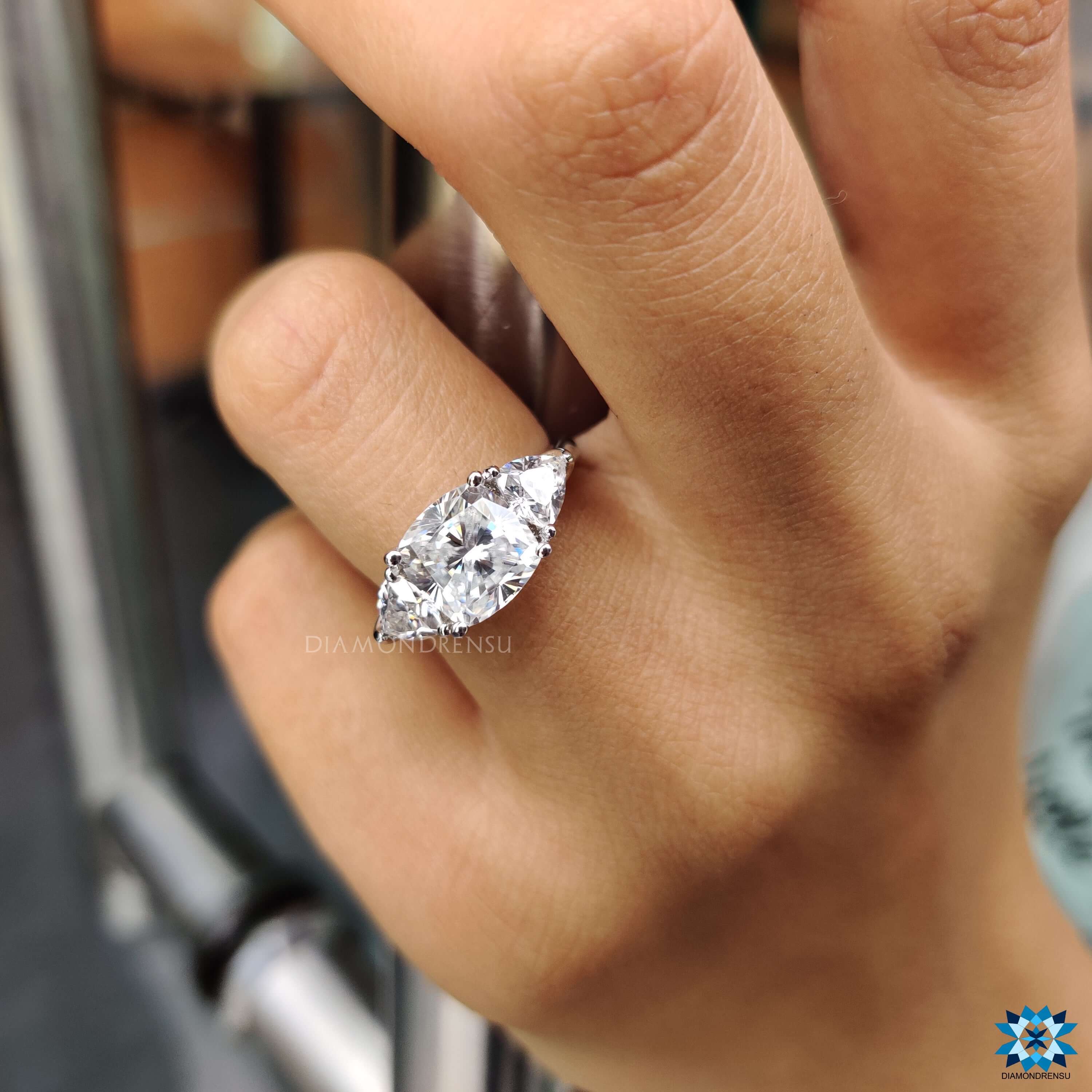 affordable moissanite engagement rings - diamondrensu