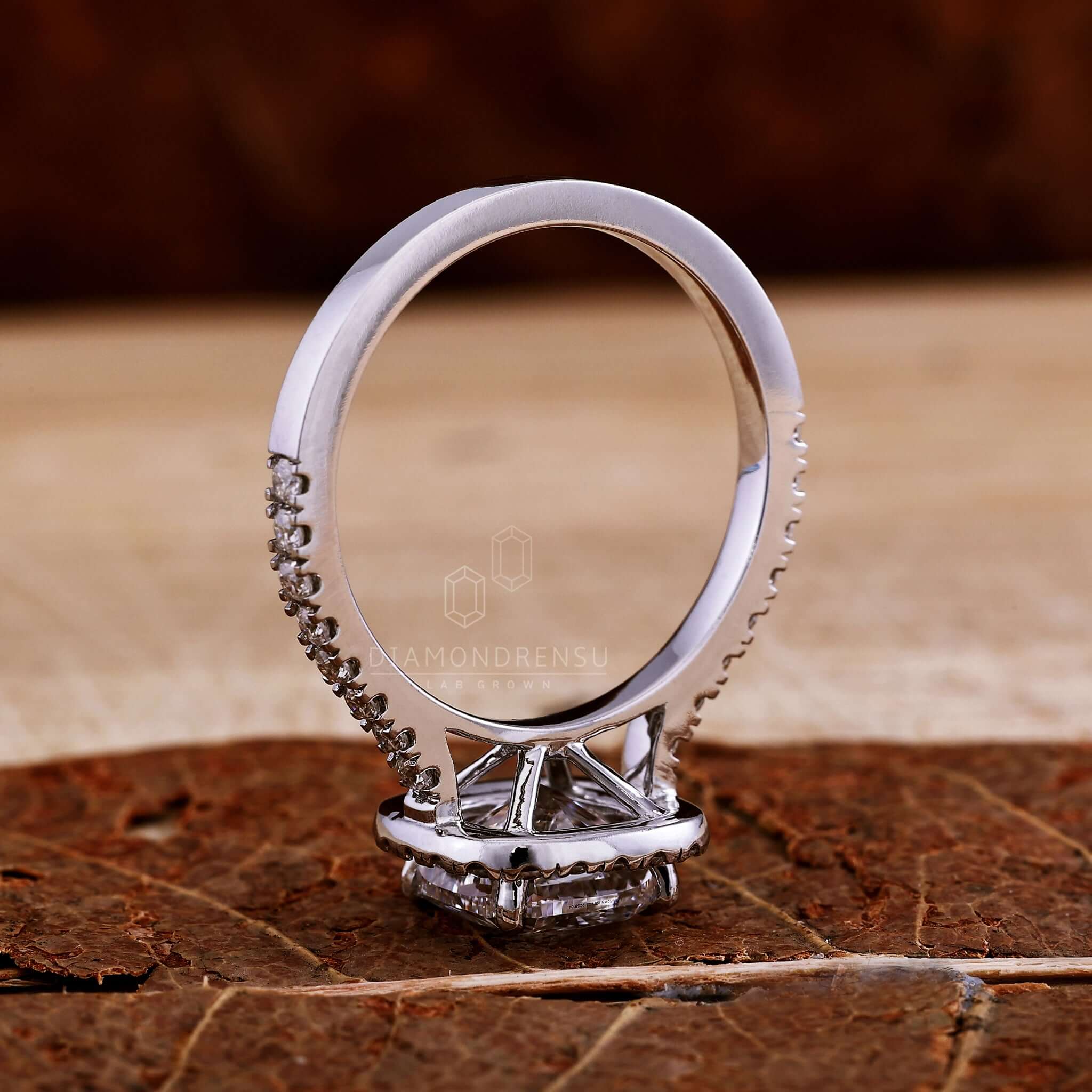 lab created diamond ring