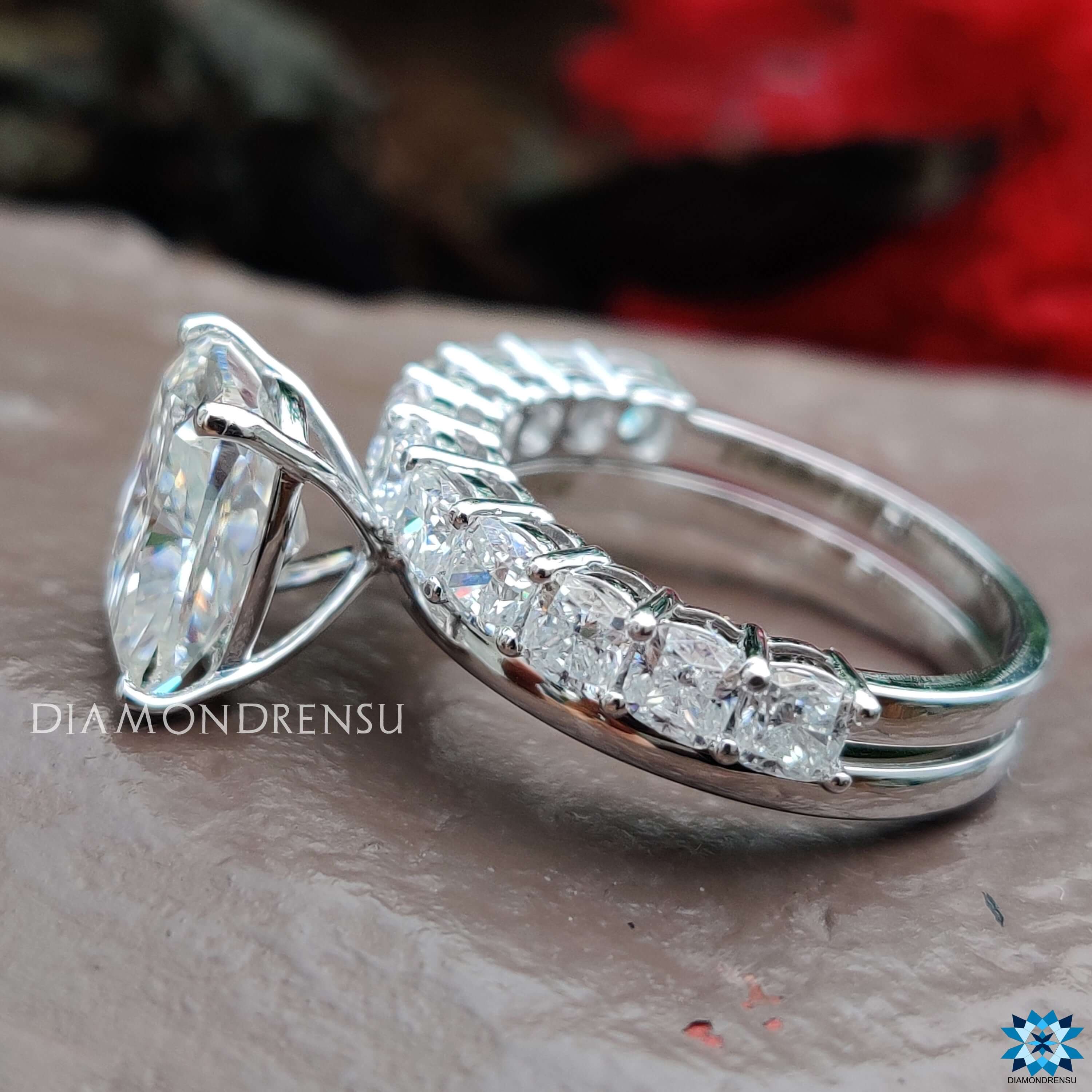 affordable moissanite engagement - diamondrensu