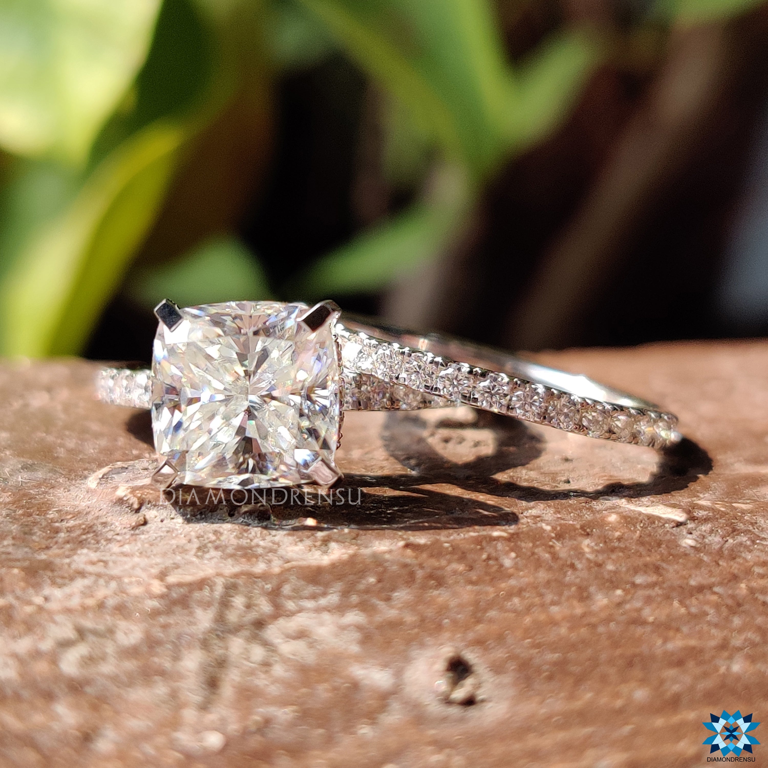 moissanite wedding ring sets - diamondrensu