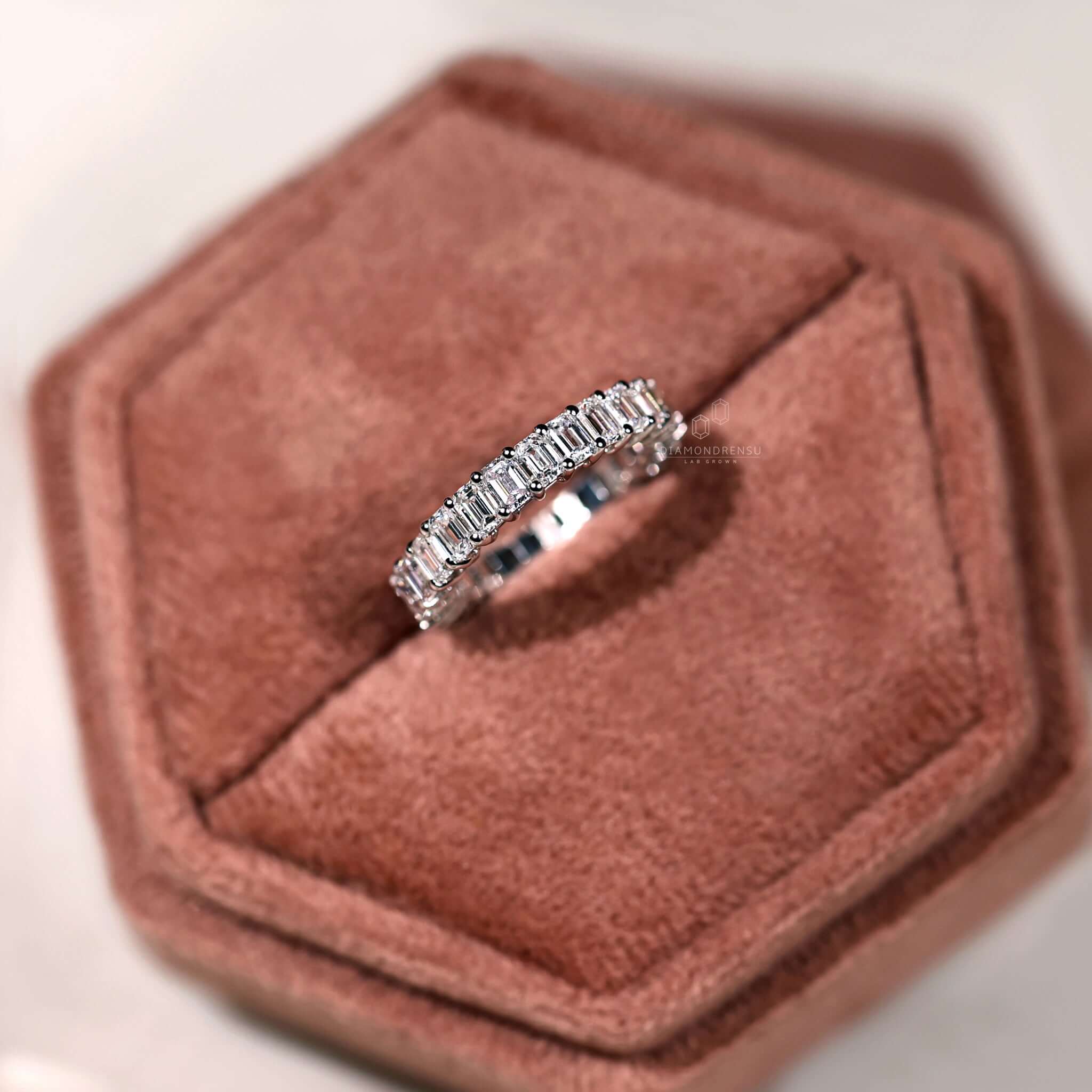 lab created diamond full eternity band