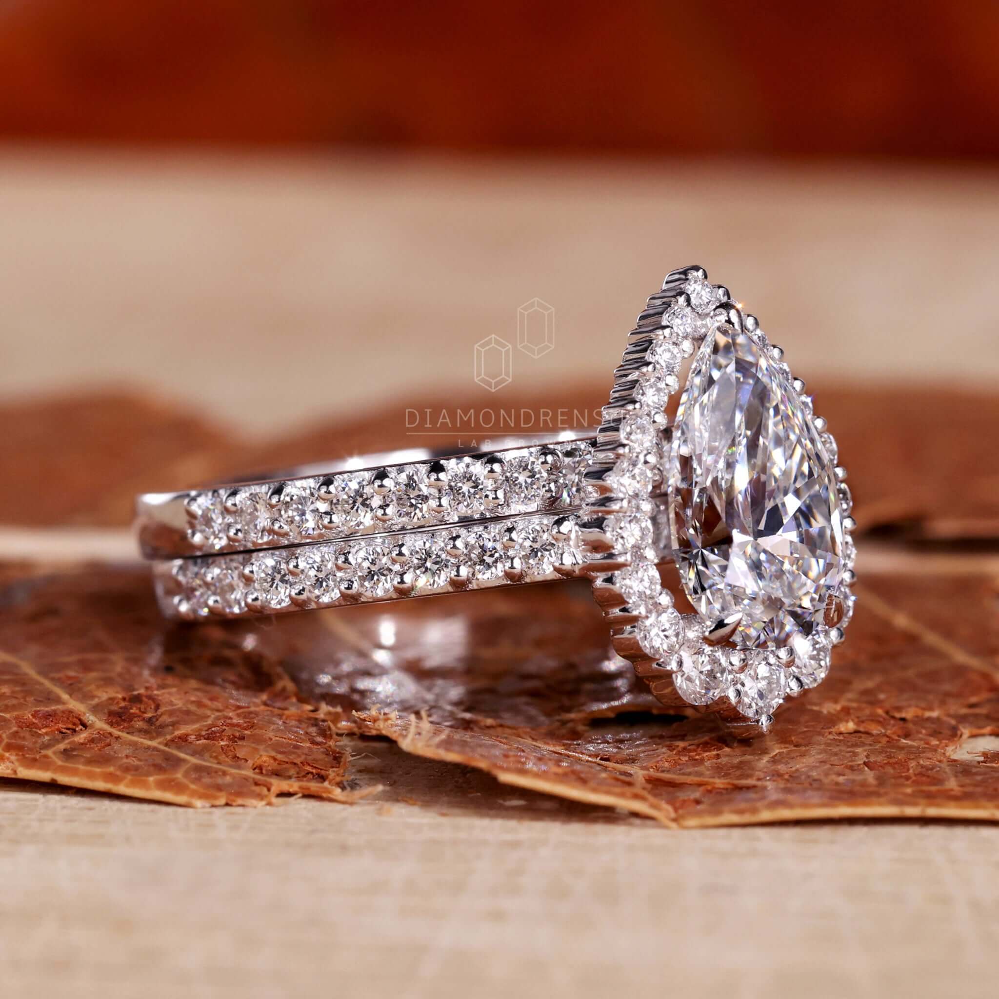 diamond wedding ring set