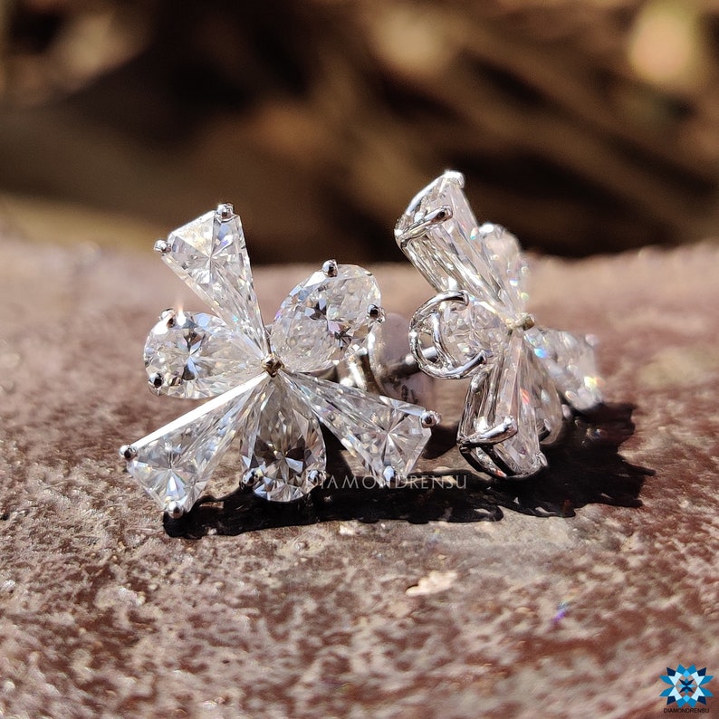 moissanite wedding earrings - diamondrensu