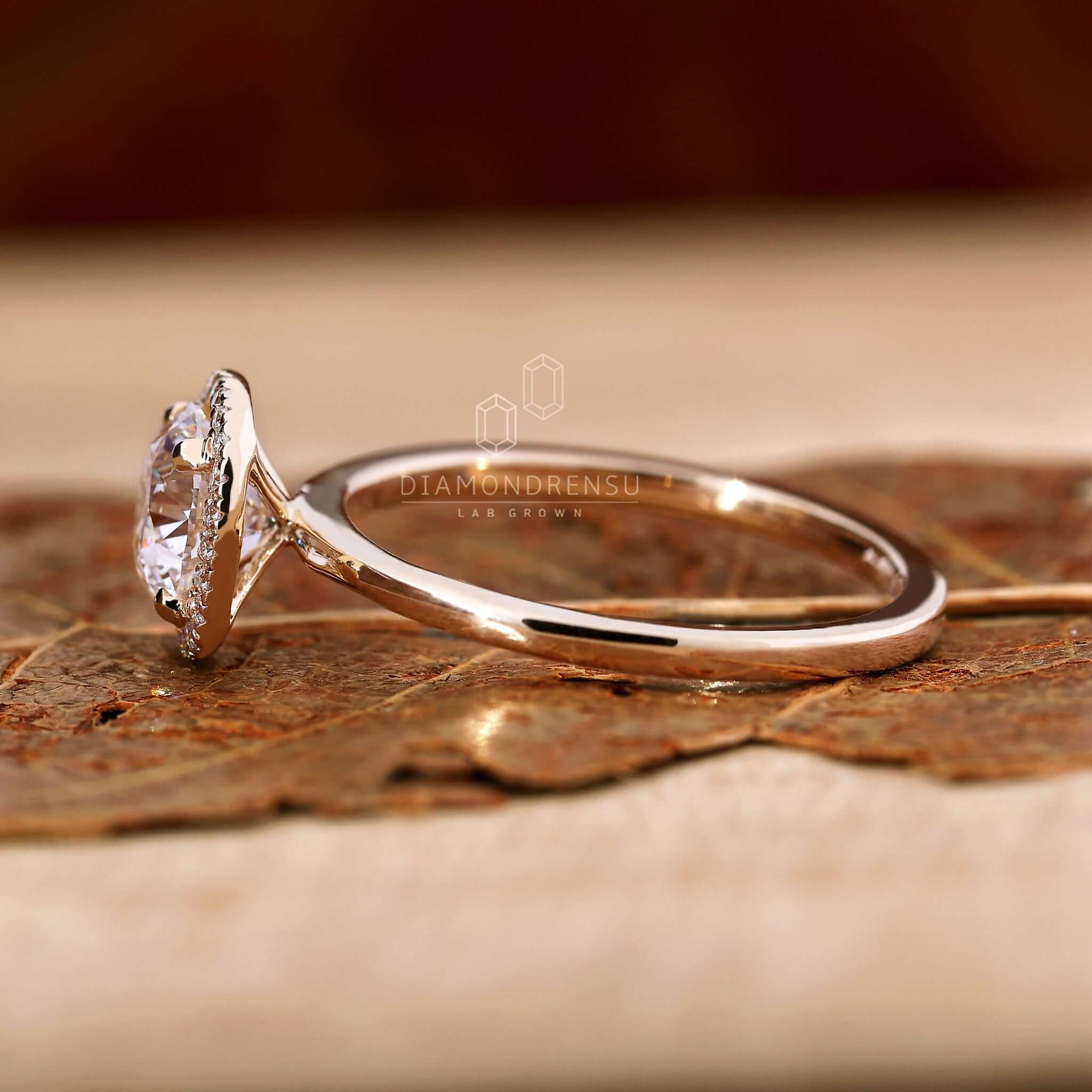 lab created diamond ring