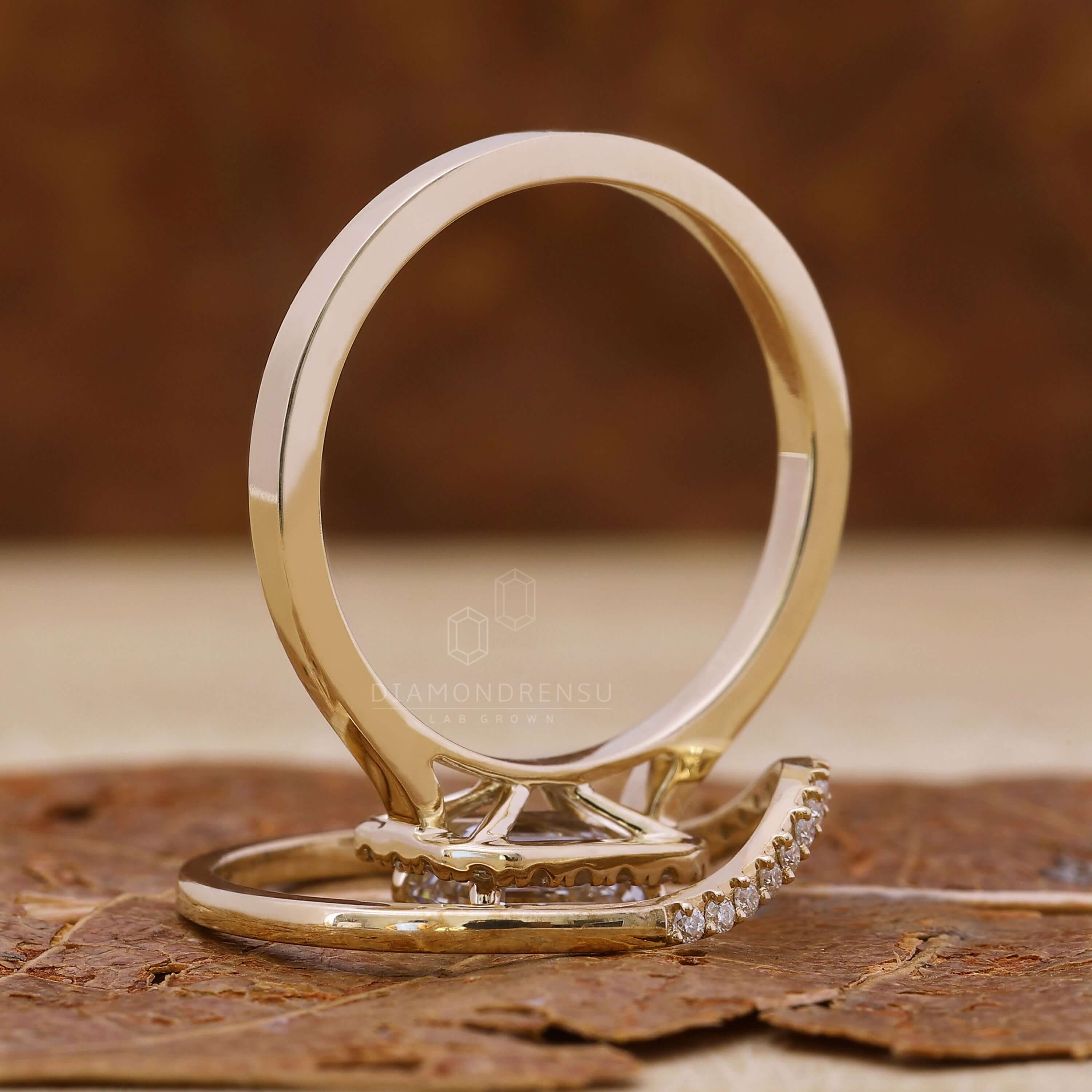 cathedral set engagement ring