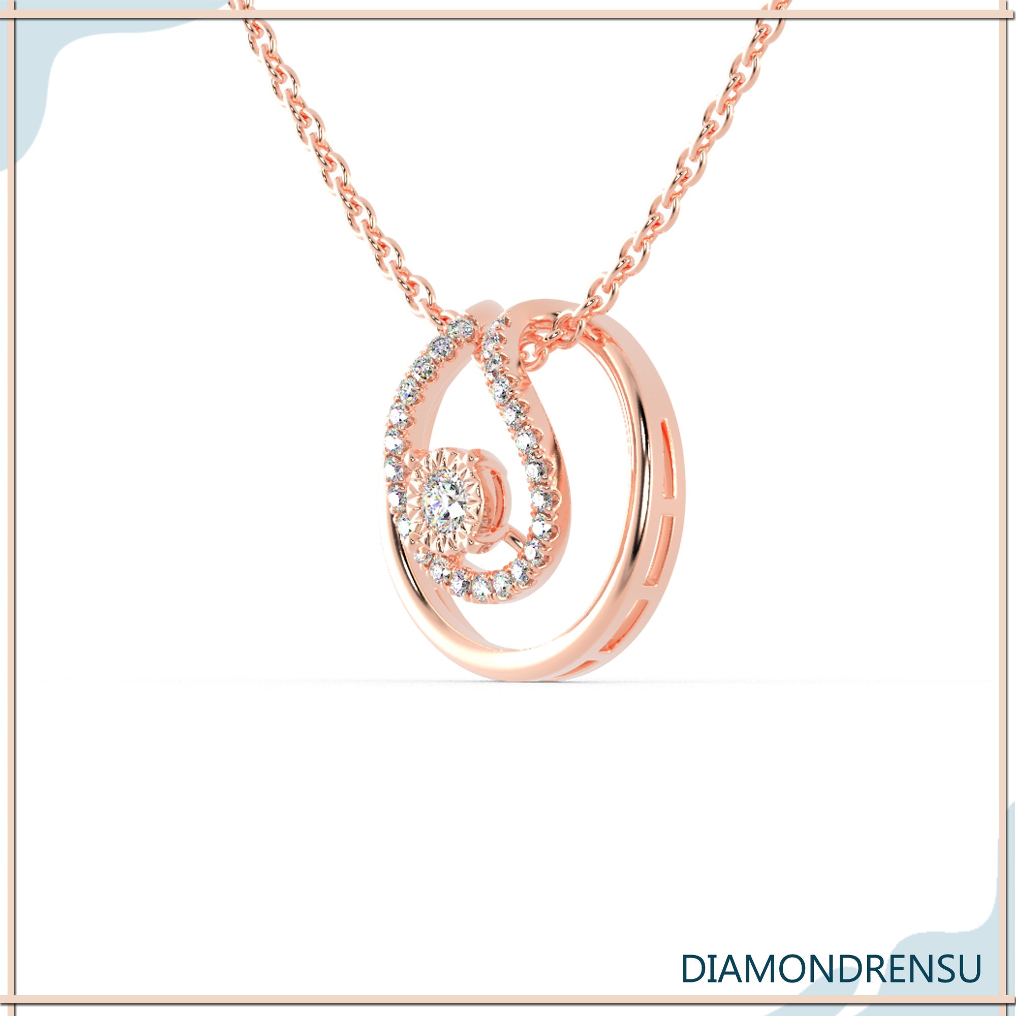 moissanite pendant - diamondrensu