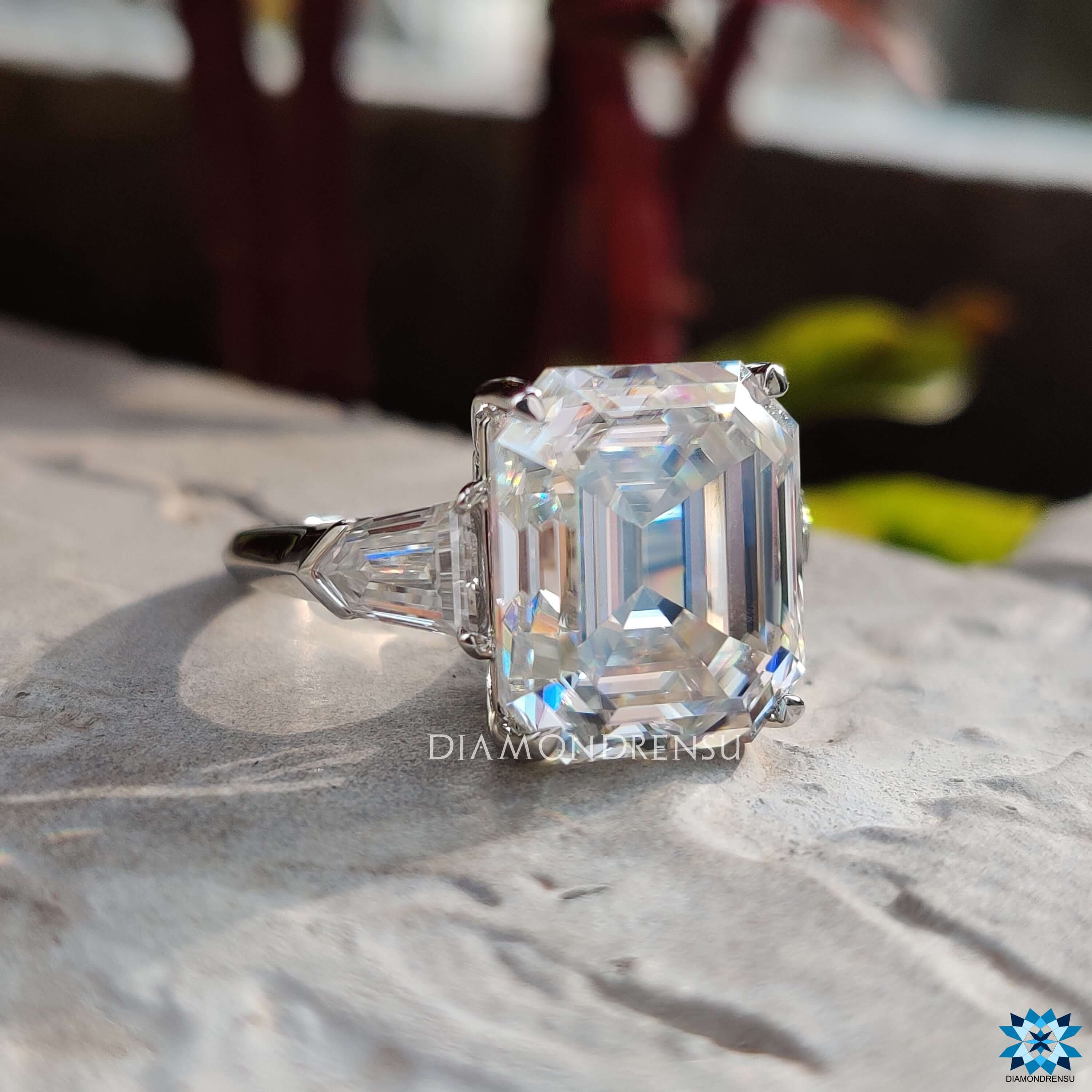 moissanite engagement rings - diamondrensu