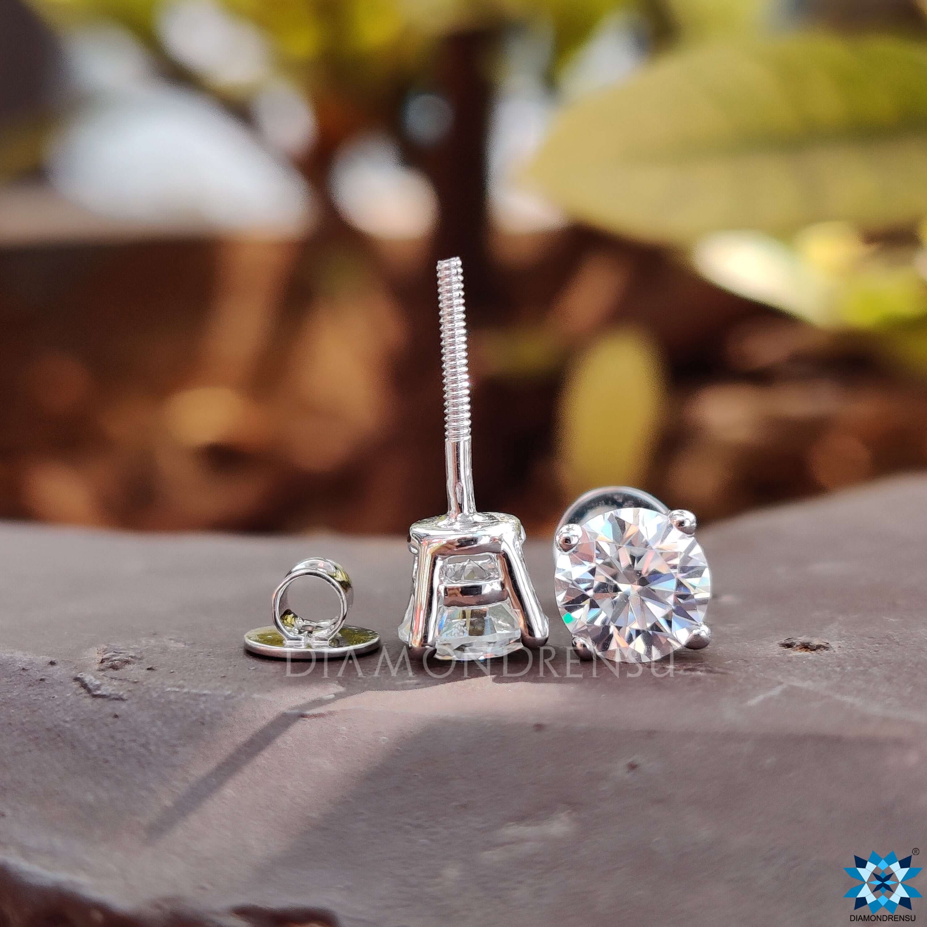 moissanite studs