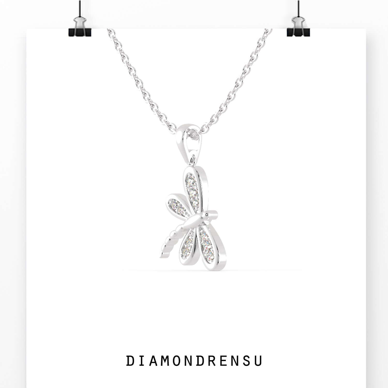 moissanite pendant set - diamondrensu