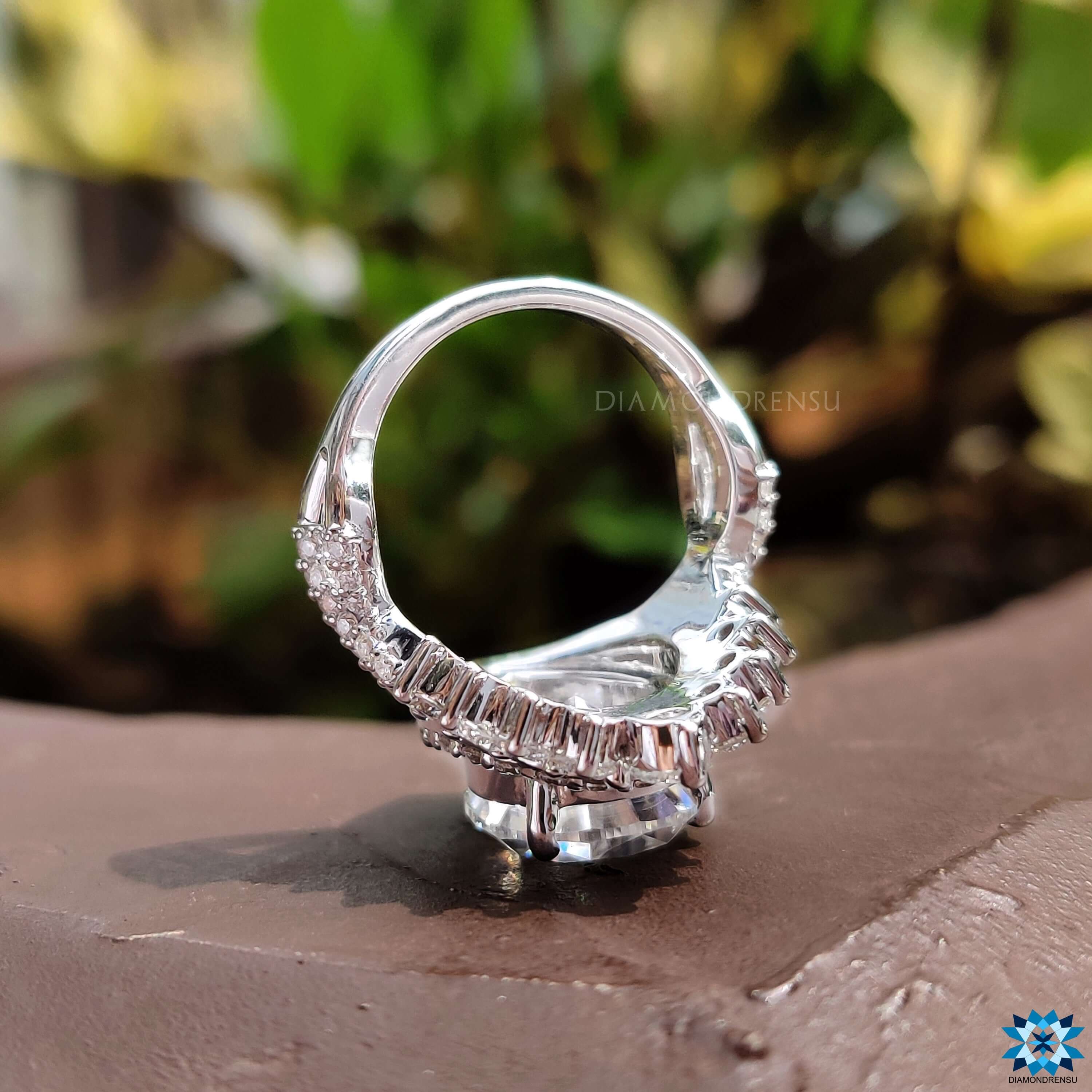 affordable moissanite engagement ring - diamondrensu