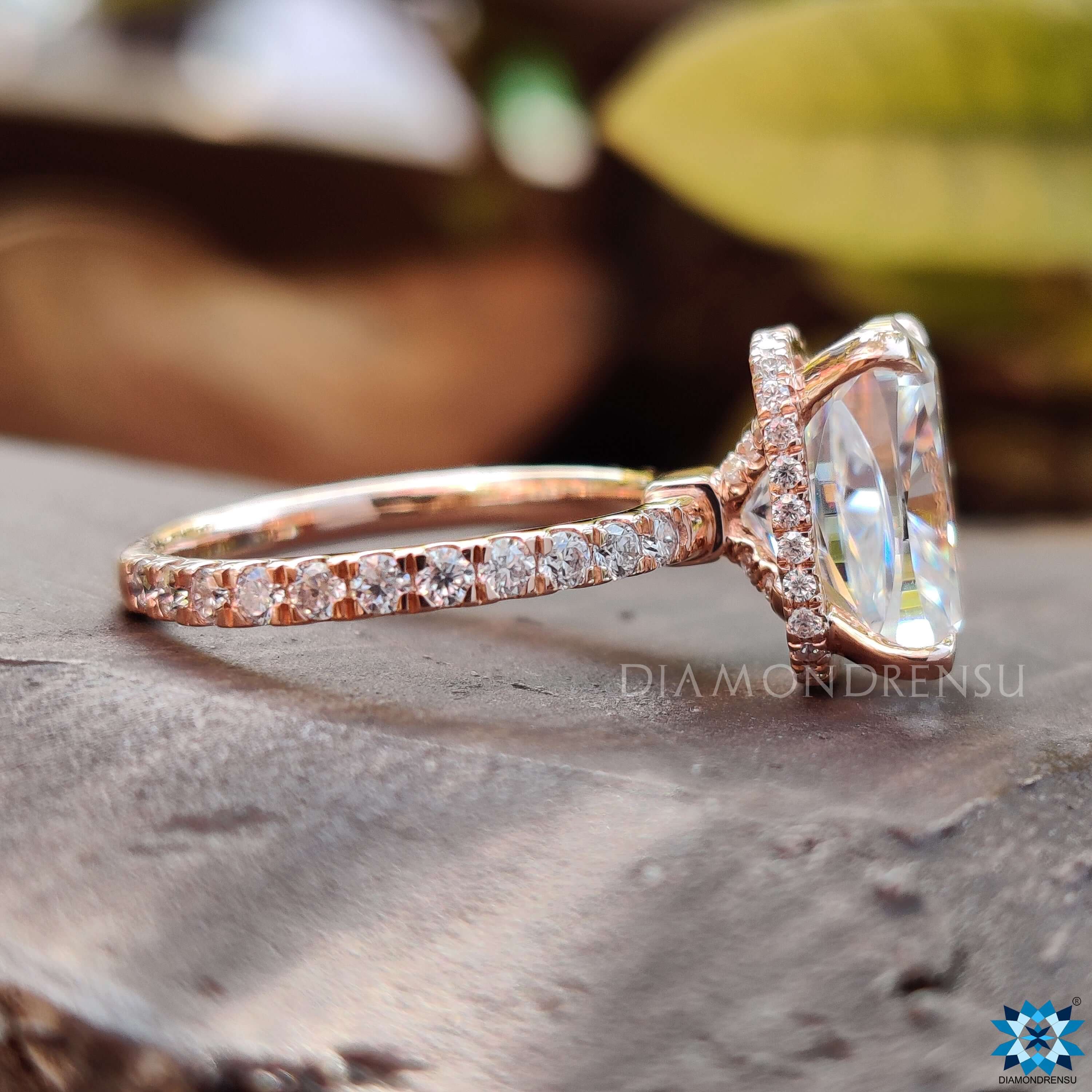 moissanite engagement ring