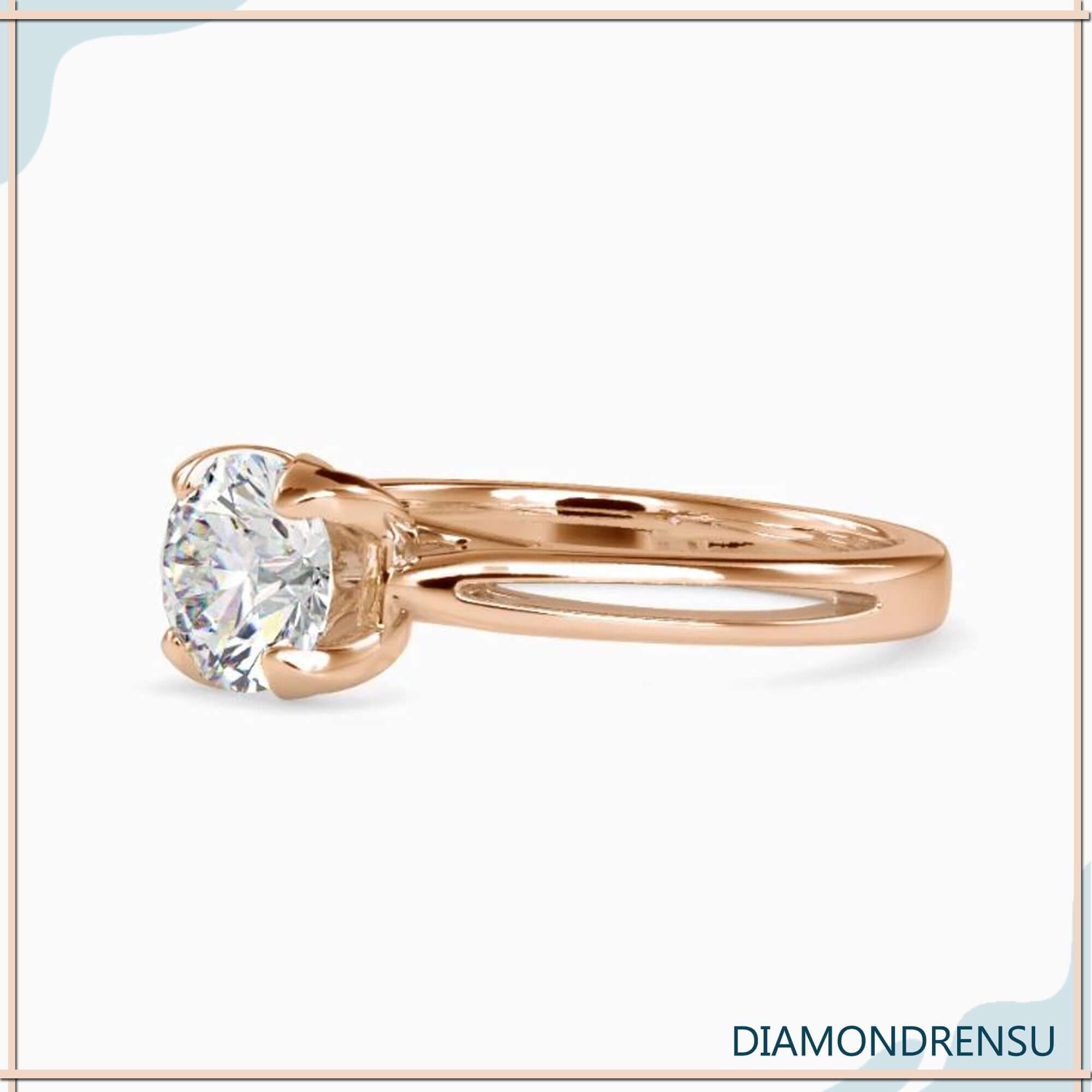 affordable moissanite engagement ring - diamondrensu