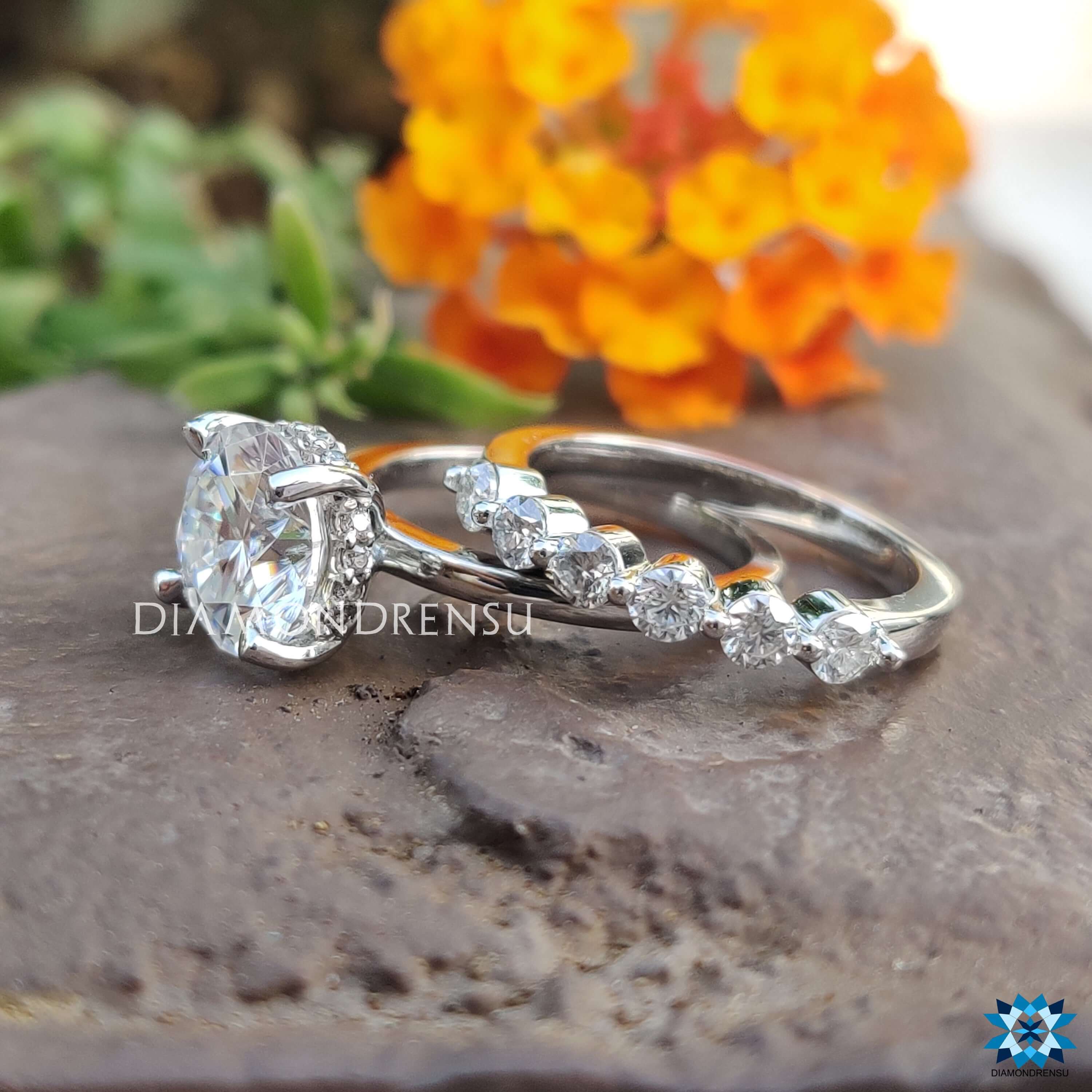 affordable moissanite engagement - diamondrensu