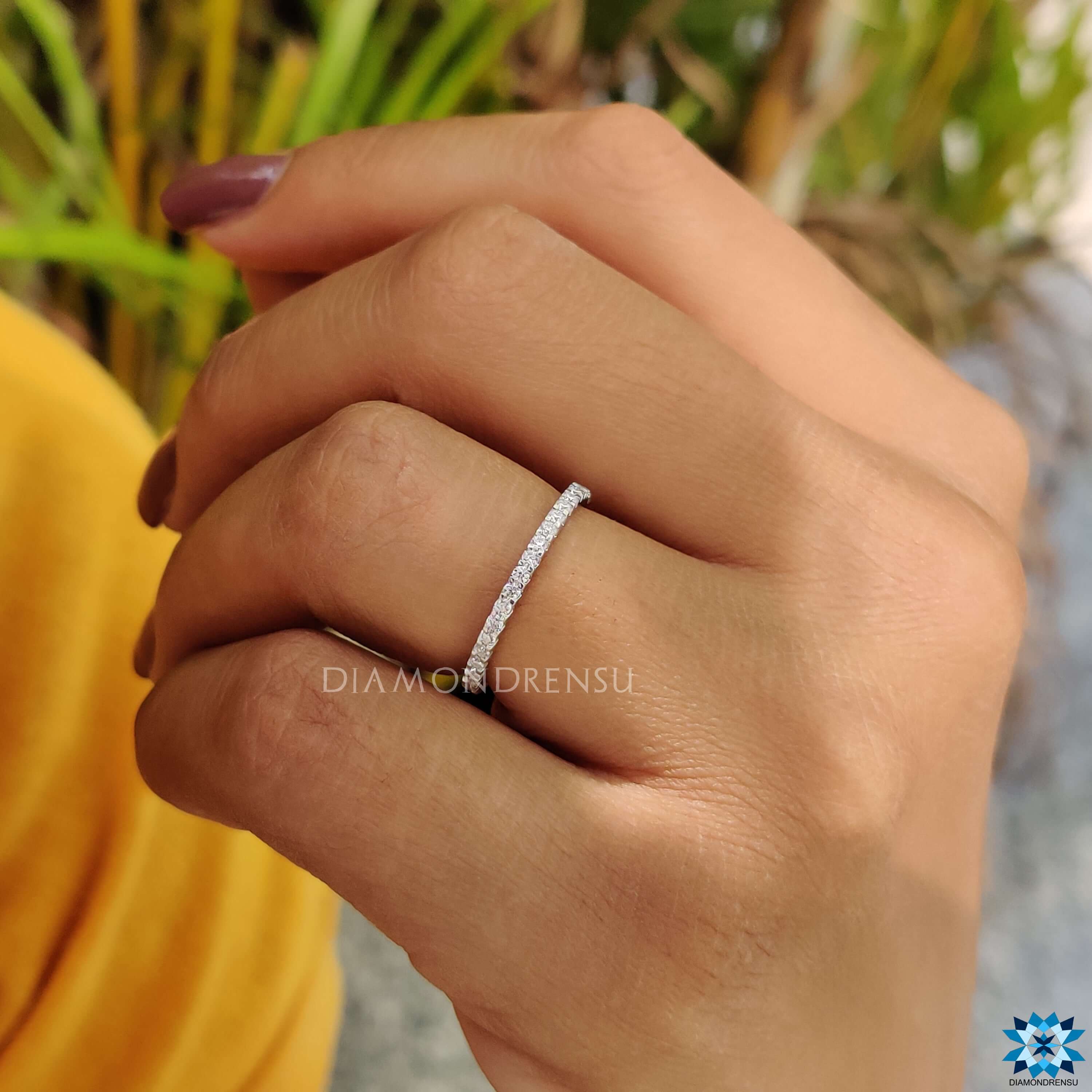 moissanite wedding bands - diamondrensu