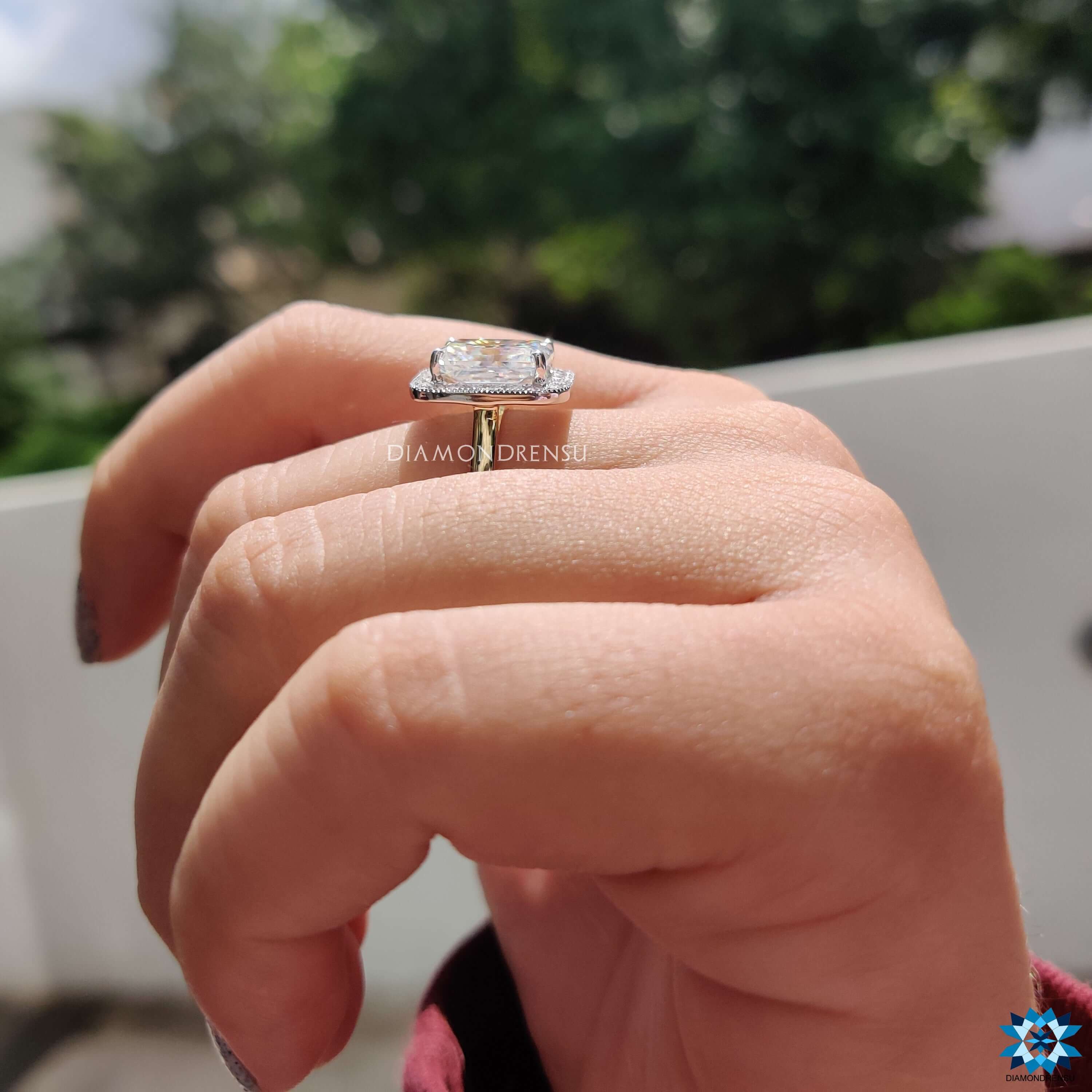 affordable moissanite engagement rings - diamondrensu