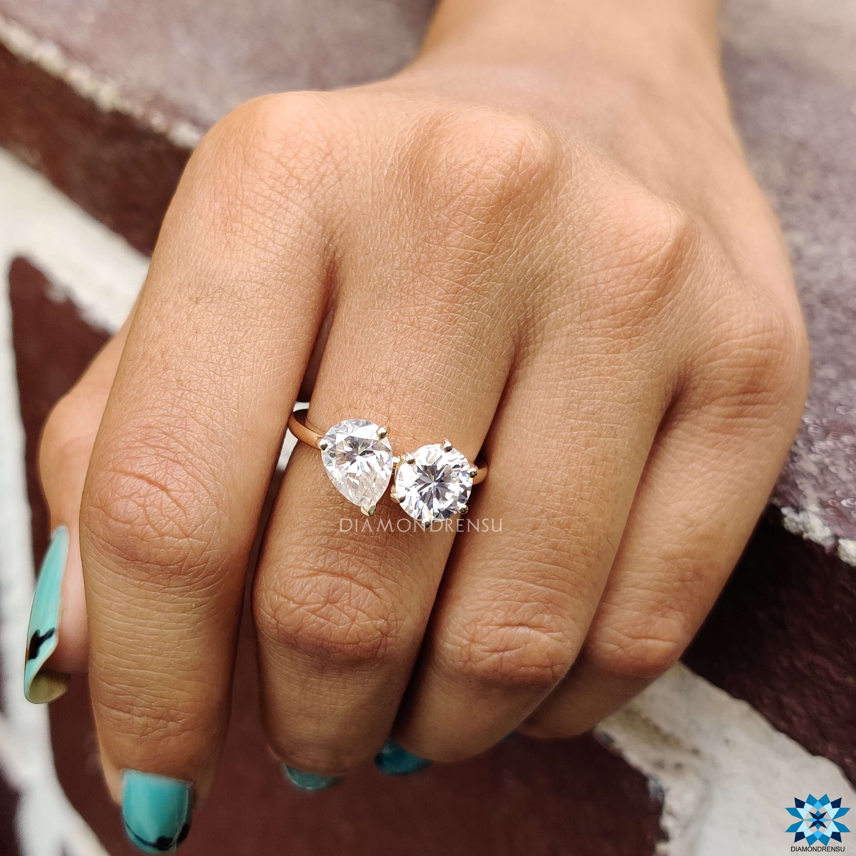 moissanite engagement rings - diamondrensu