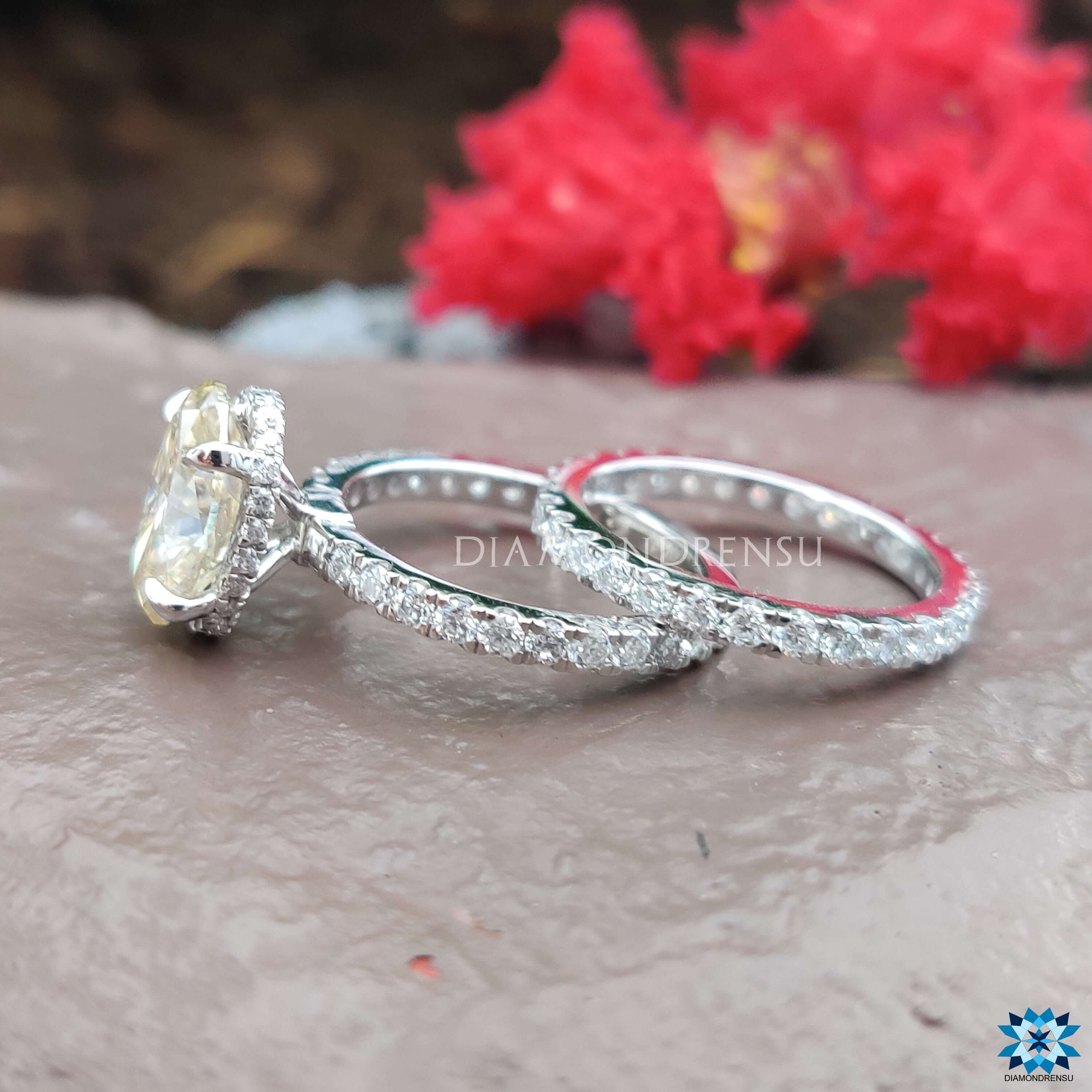 hiddel halo engagement ring - diamondrensu