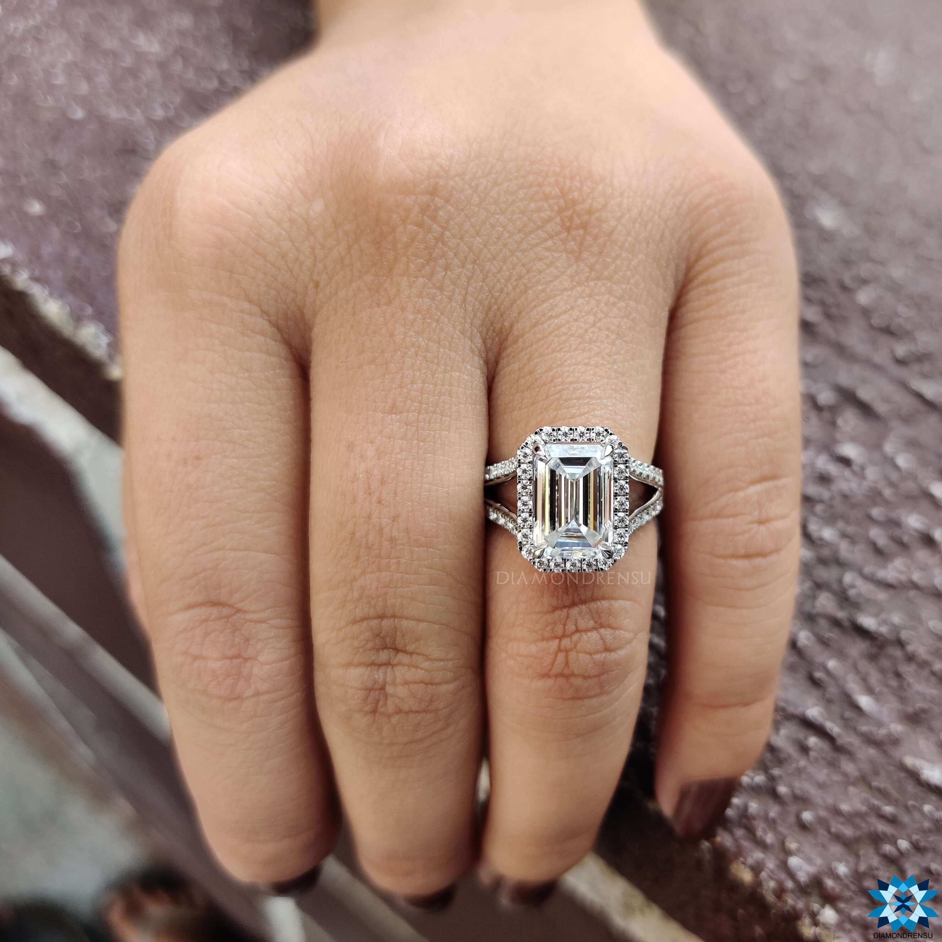 moissanite engagement rings - diamondrensu