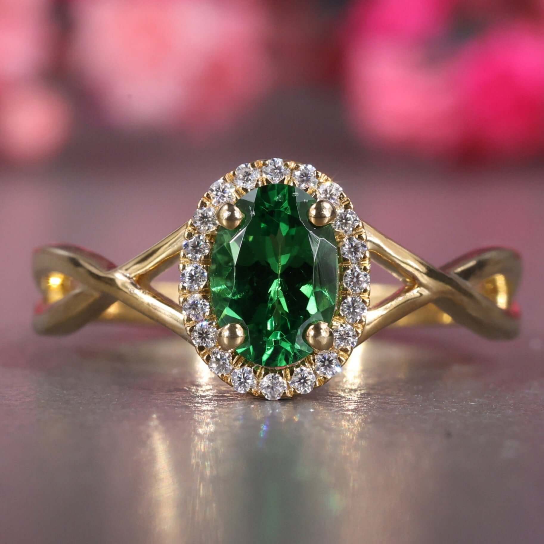 gemstone engagement ring - diamondrensu