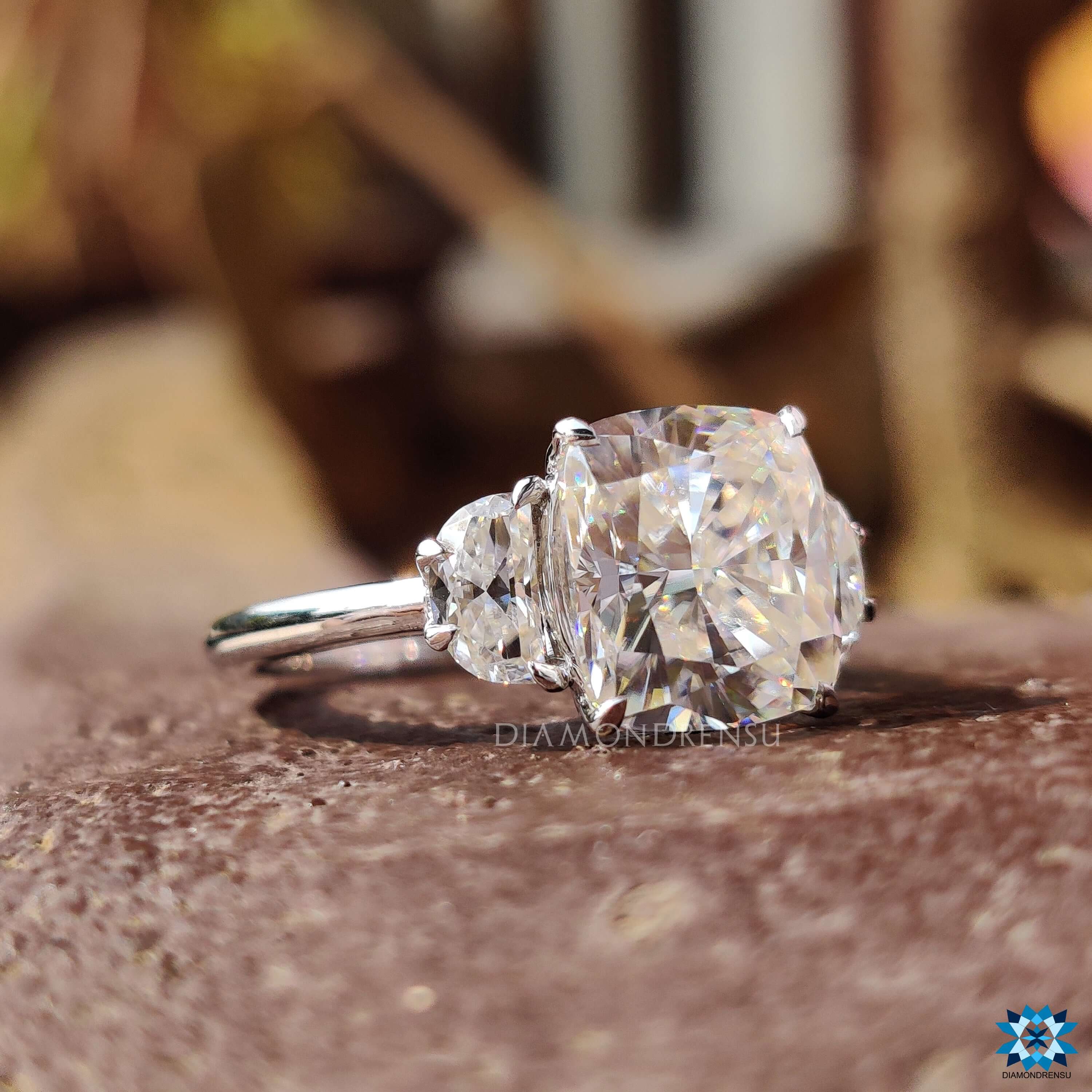 moissanite engagement rings - diamondrensu