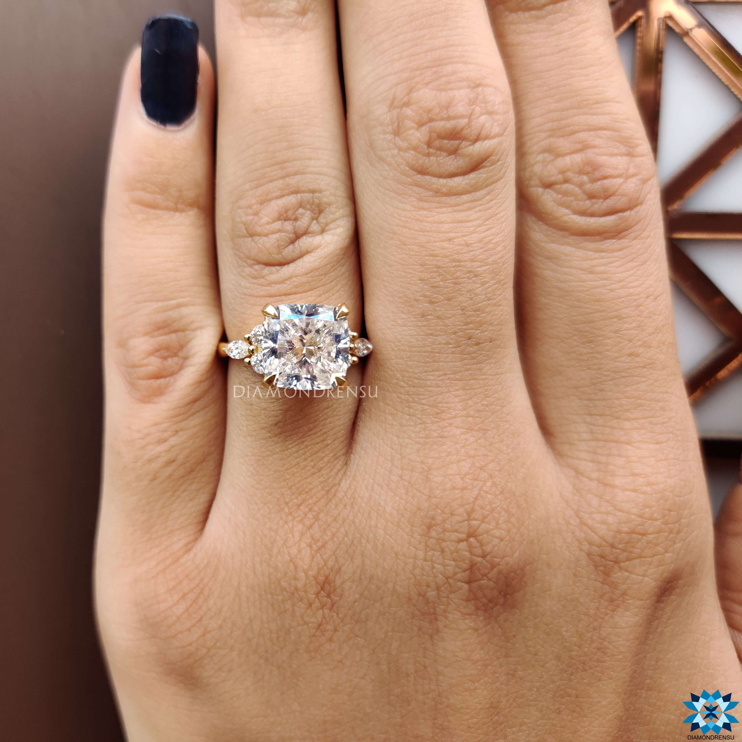 moissanite engagement rings - diamondrensu