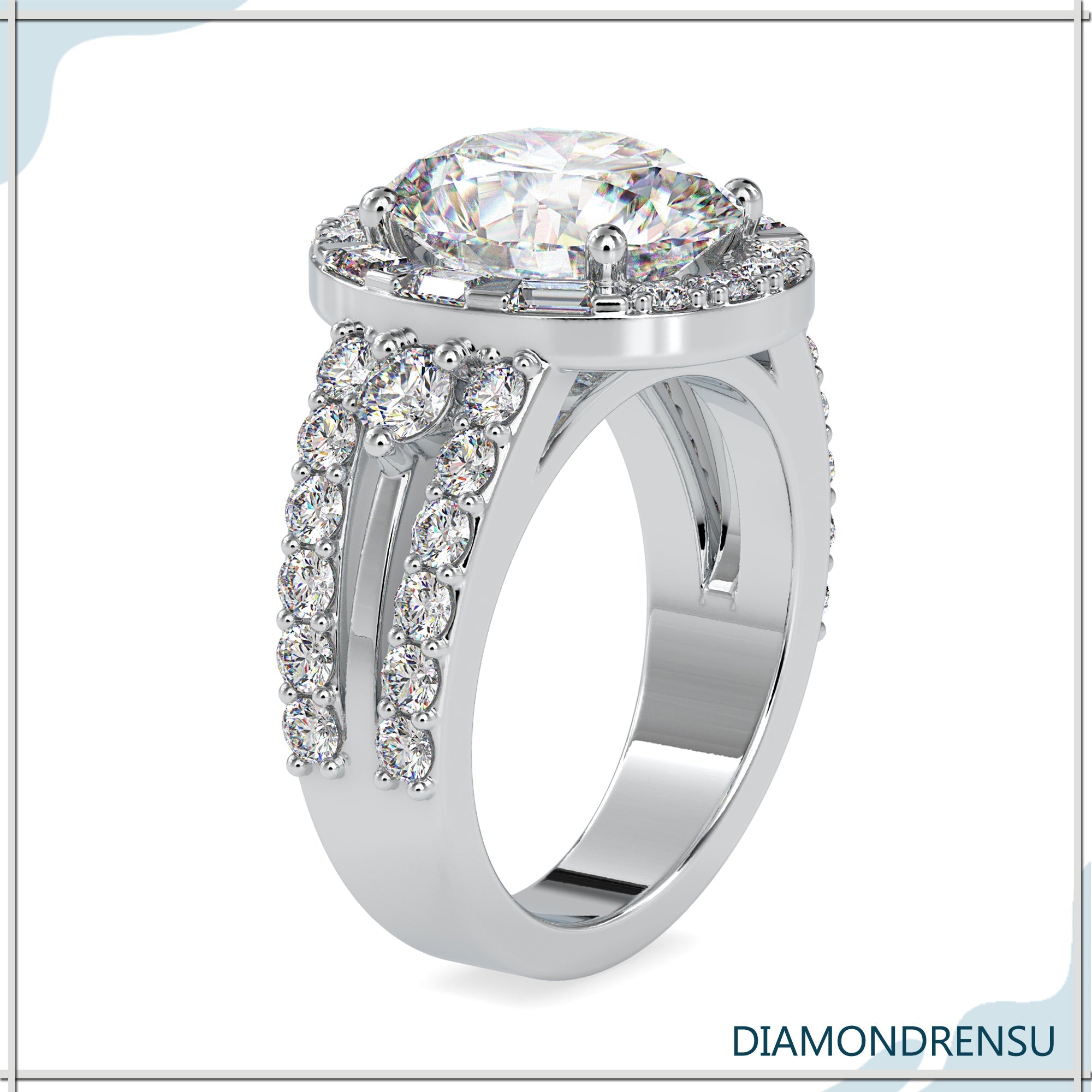 oval moissanite engagement ring - diamondrensu