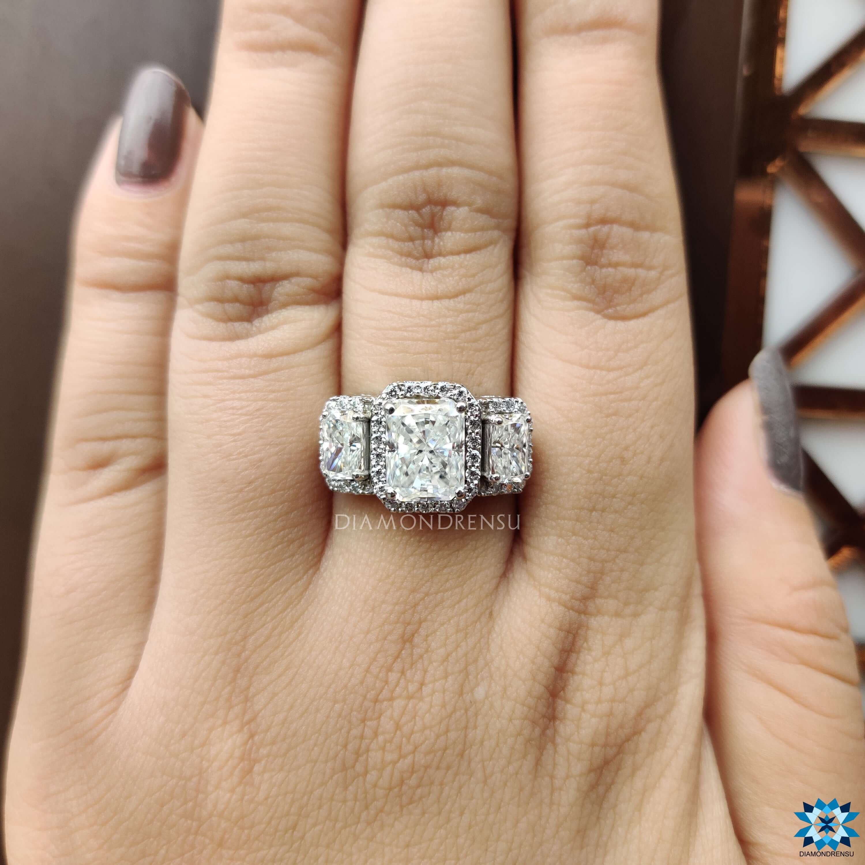 affordable moissanite engagement rings - diamondrensu