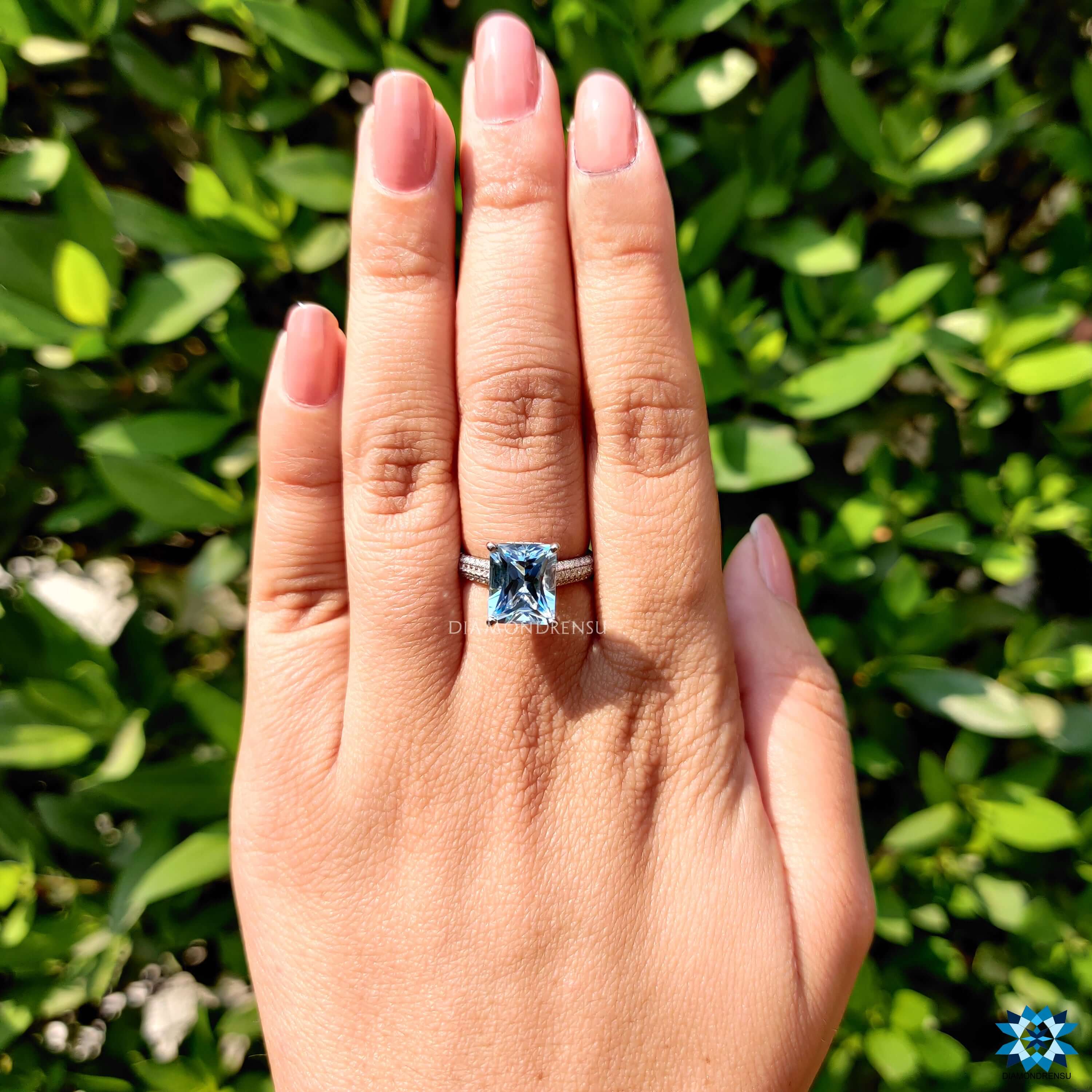 moissanite engagement rings - diamondrensu