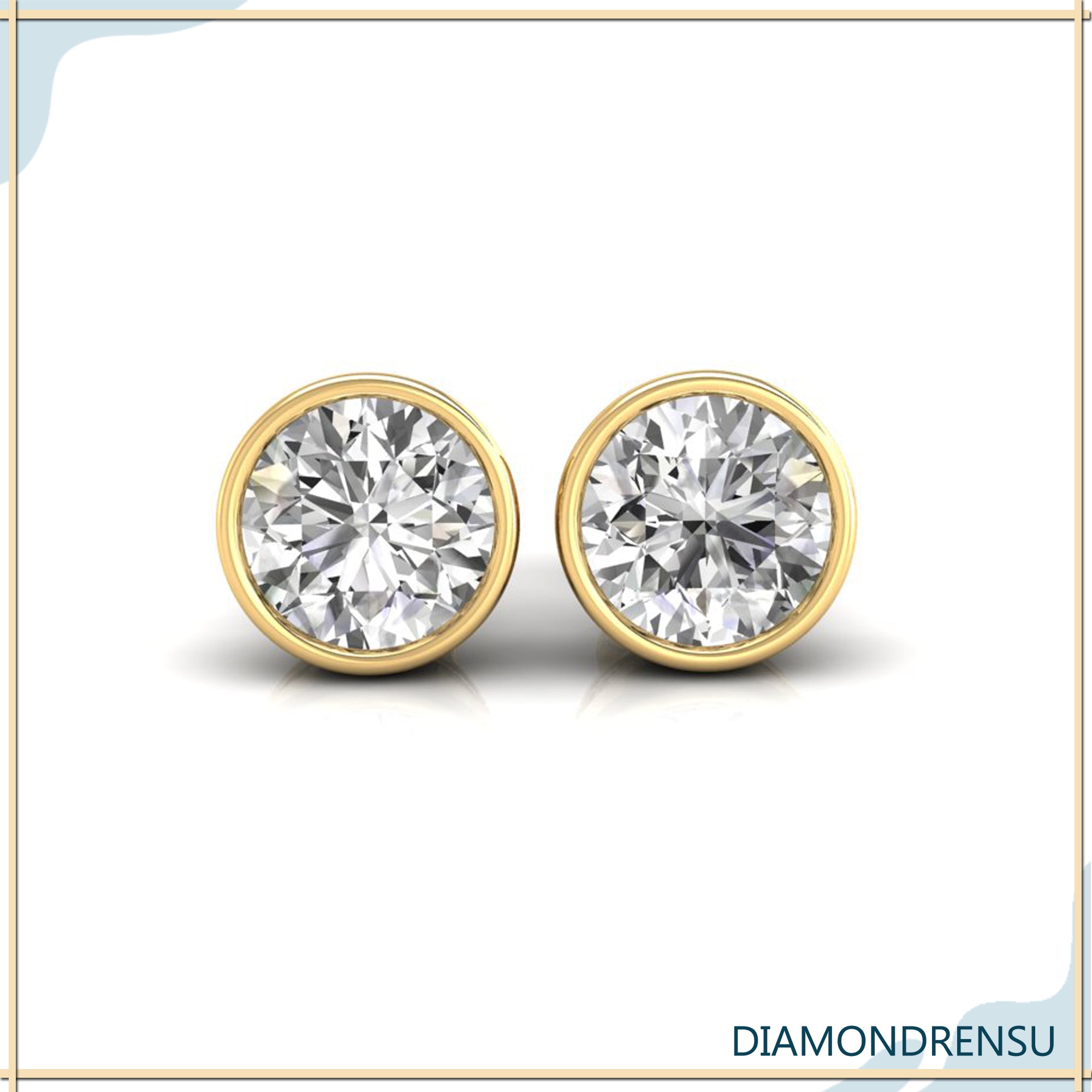 moissanite earrings - diamondrensu