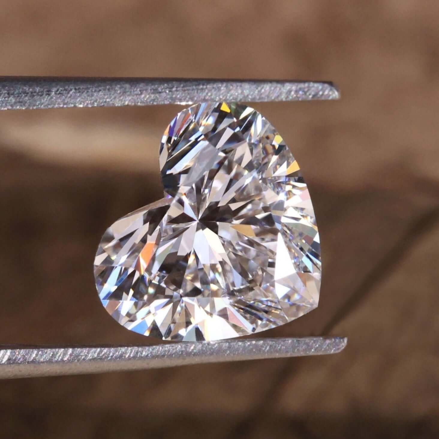 heart shape lab grown diamond