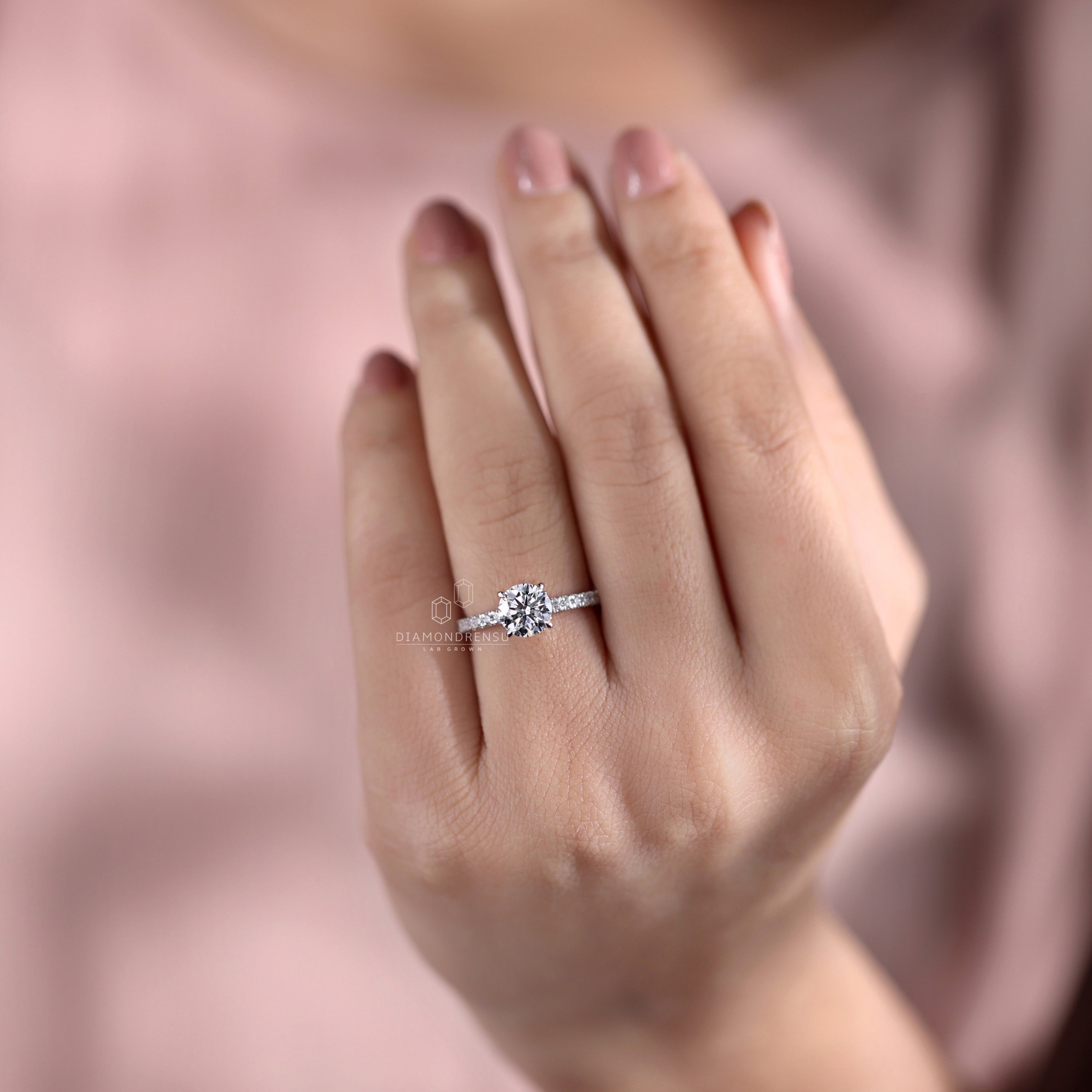 hidden halo engagement ring - diamondrensu