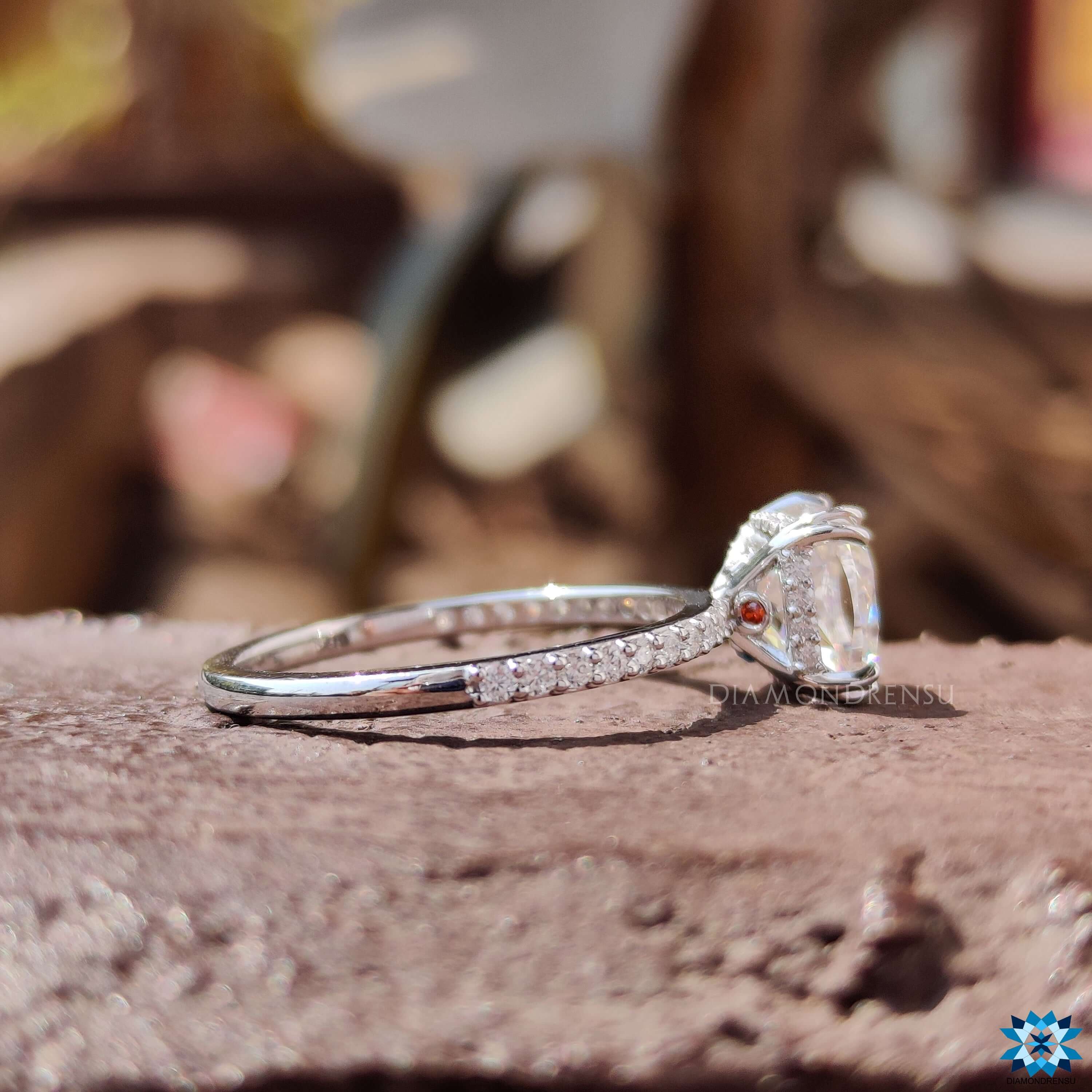 affordable moissanite engagement ring - diamondrensu