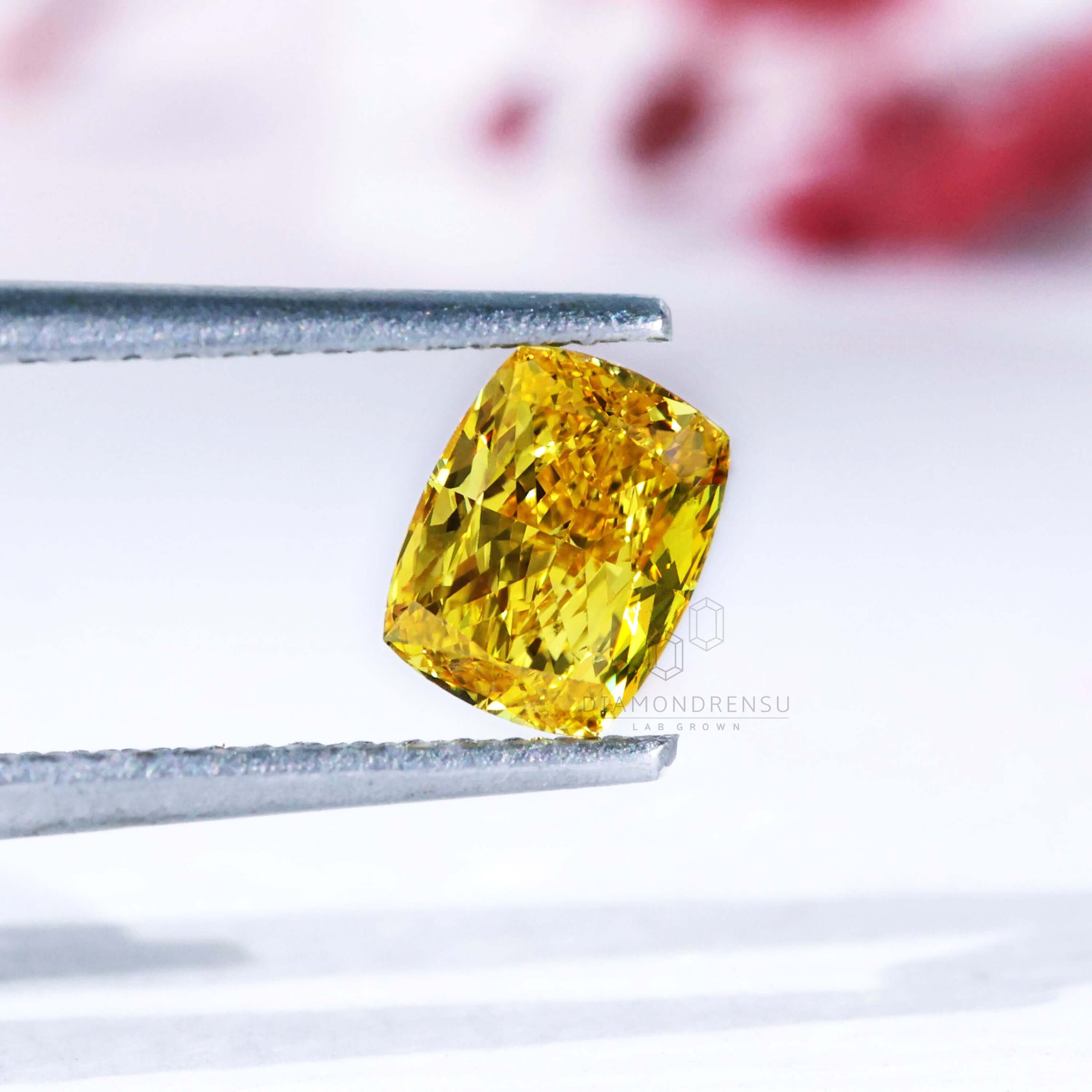 cushion lab grown diamonds