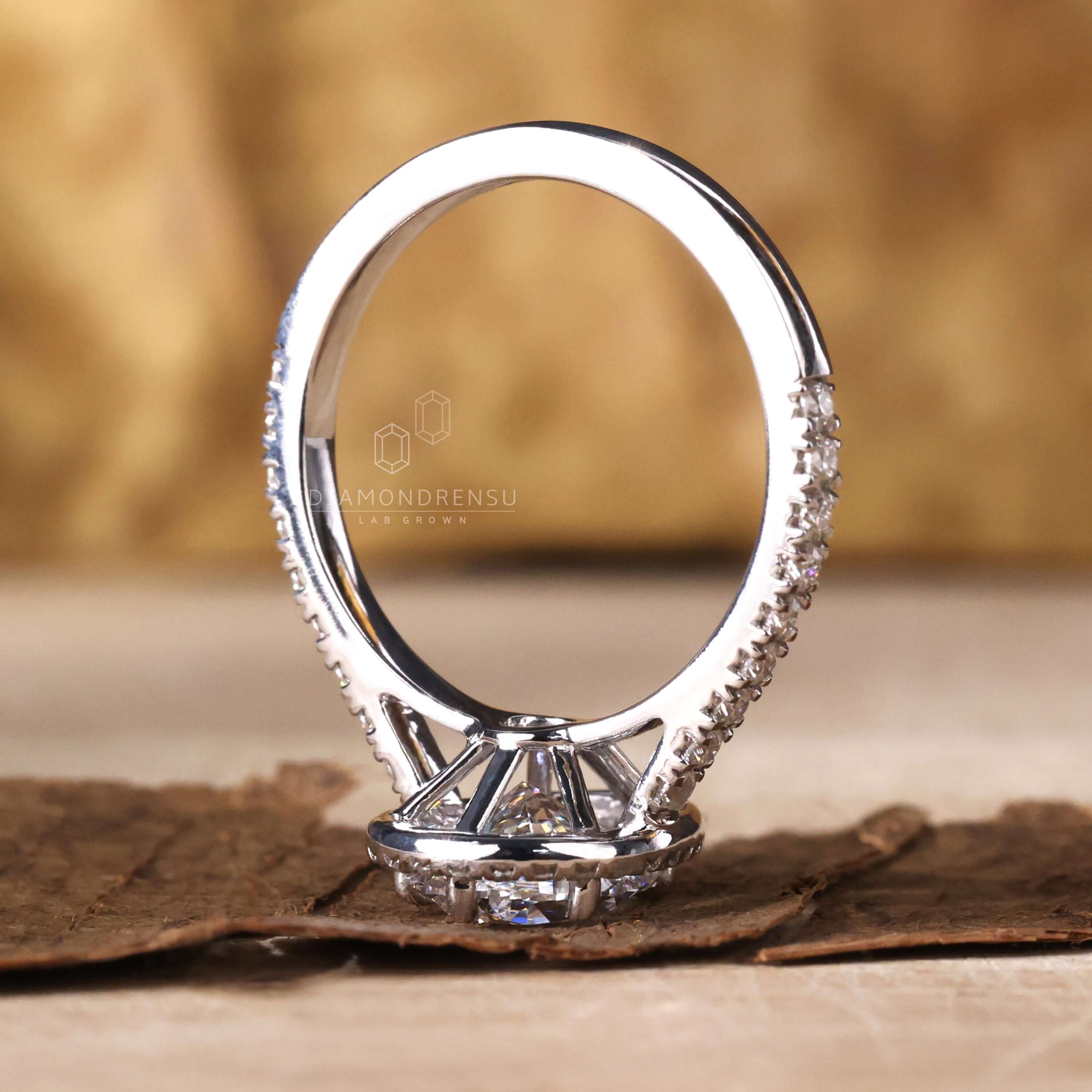 halo engagement ring