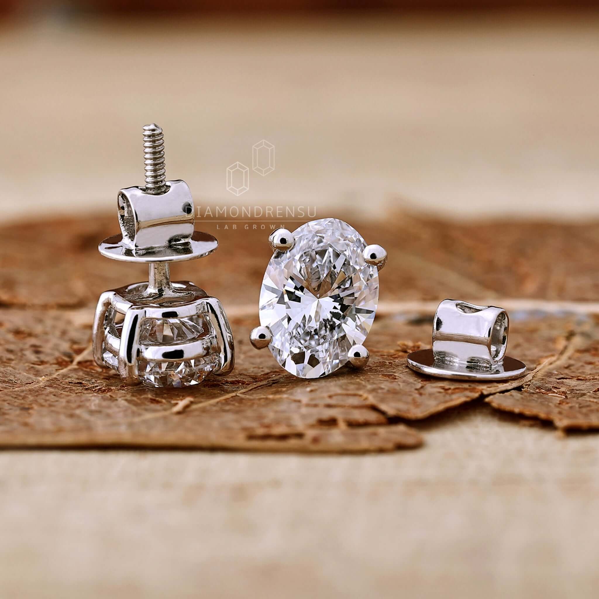 diamond stud earrings