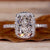 lab grown diamond halo engagement ring