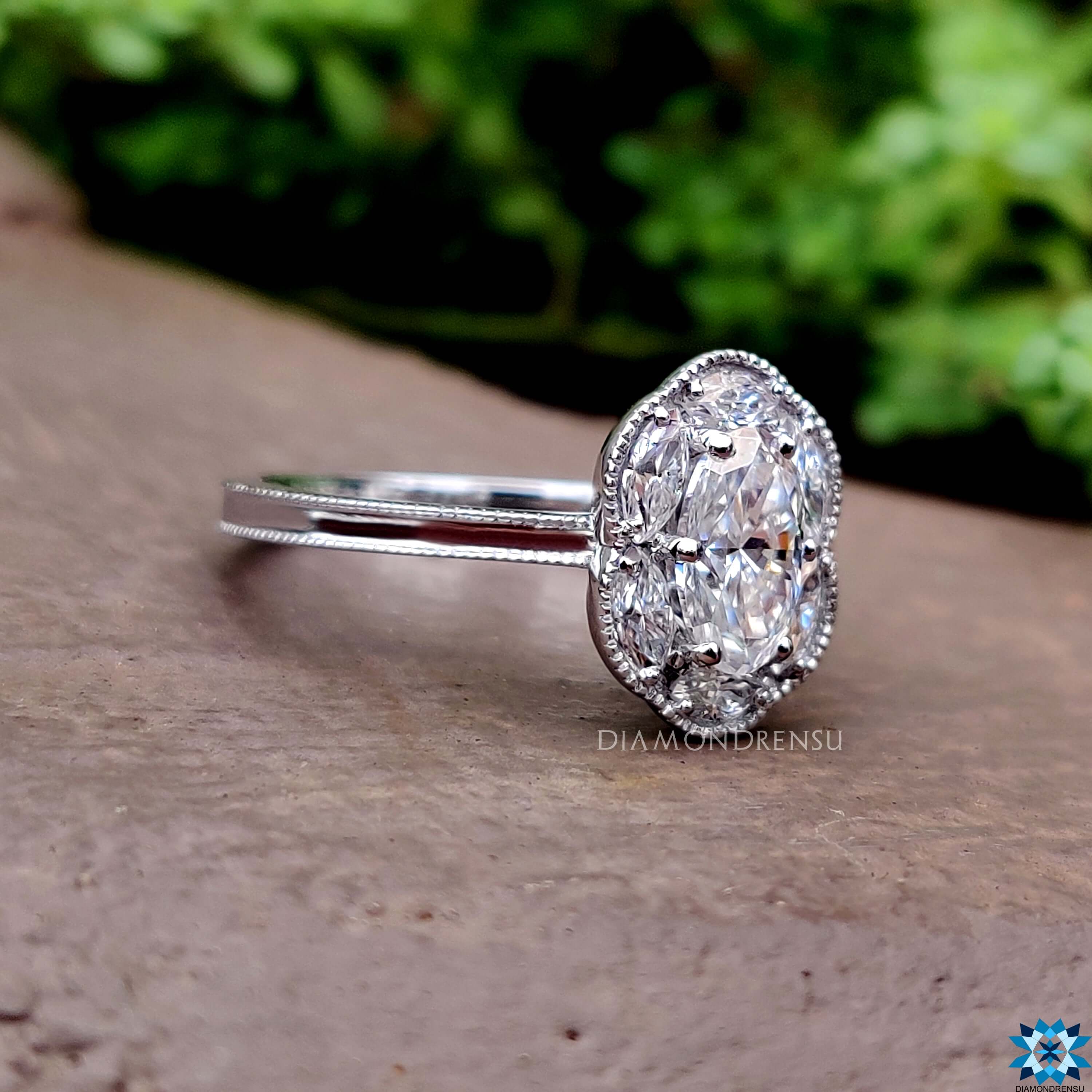 moissanite wedding ring - diamondrensu